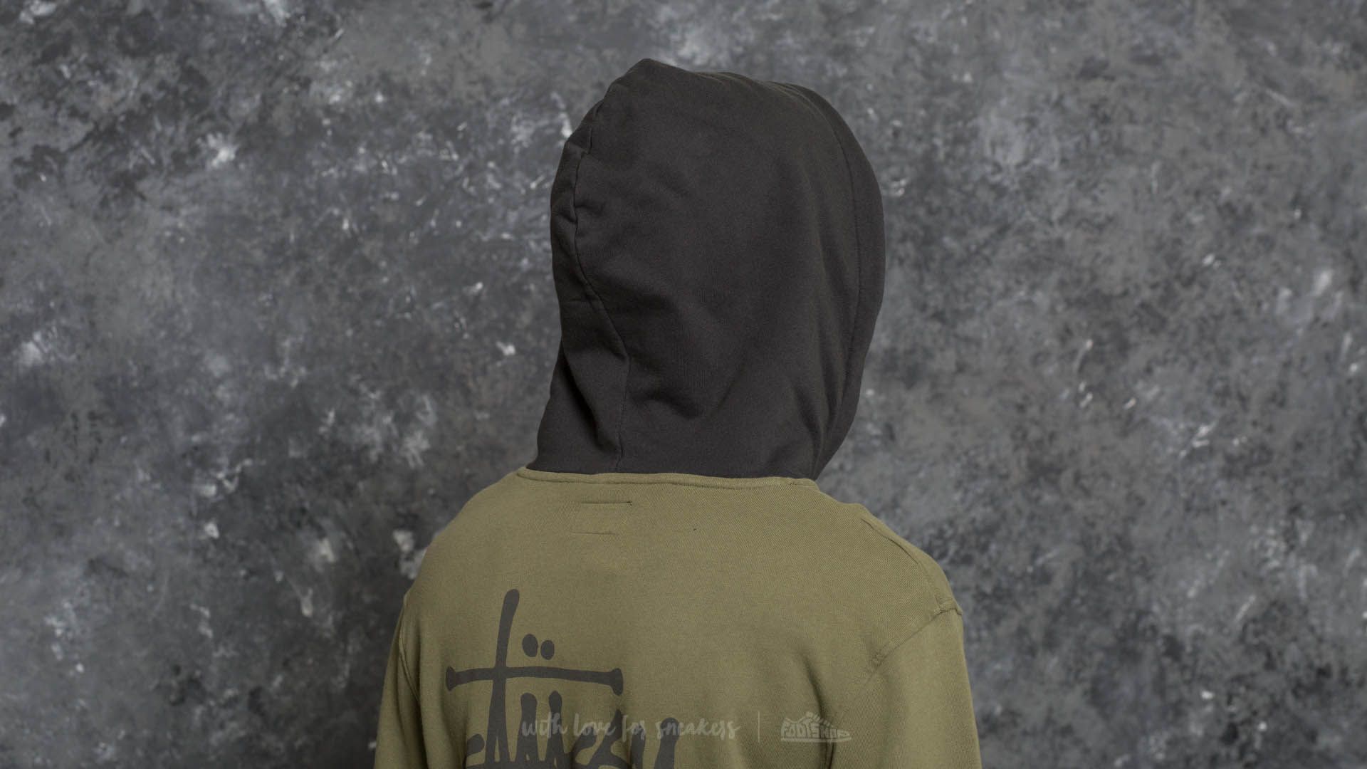 Sweatjacken und Sweatshirts Stüssy Two Tone Hood Olive