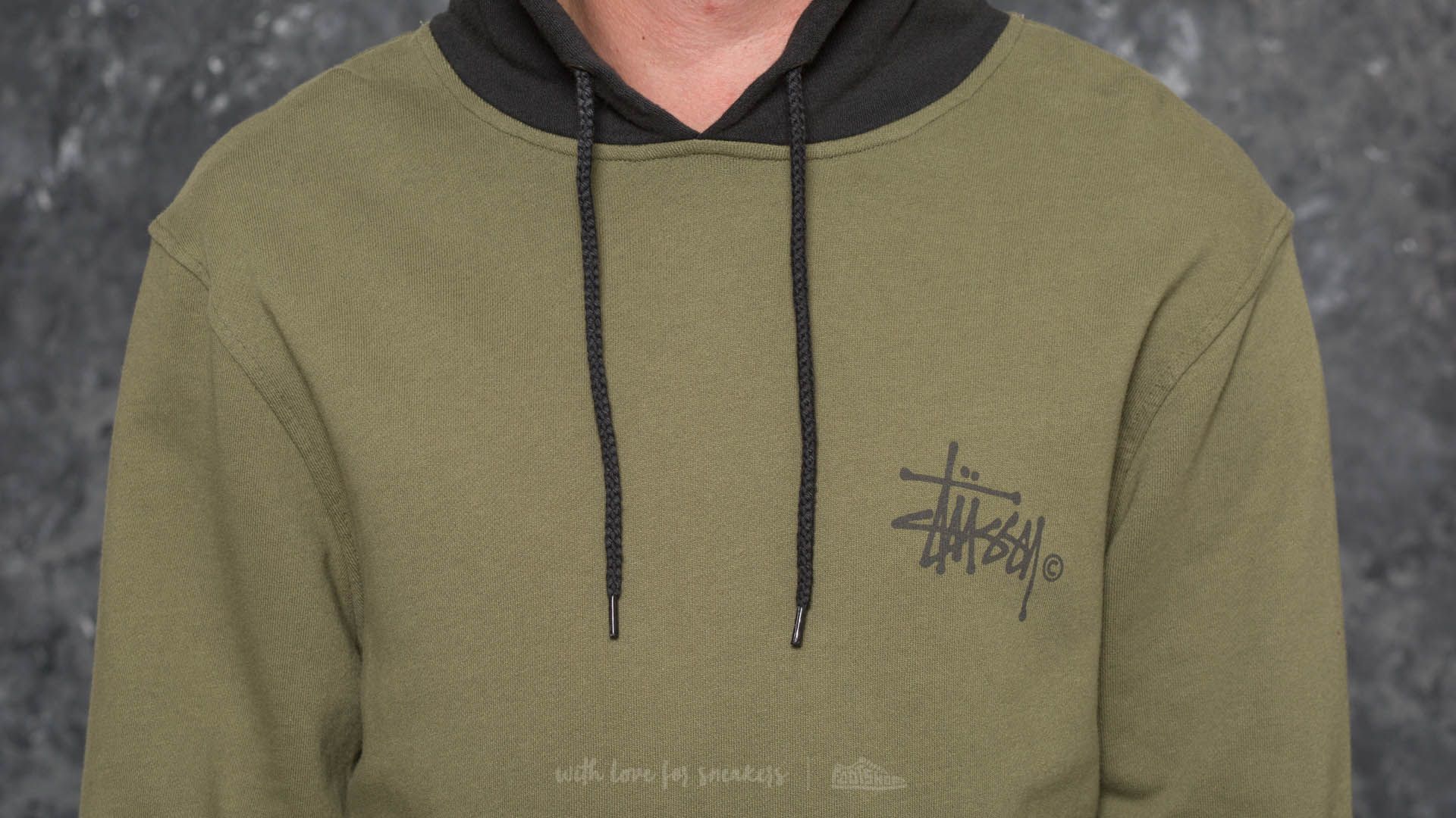 Stussy 2 tone hoodie on sale