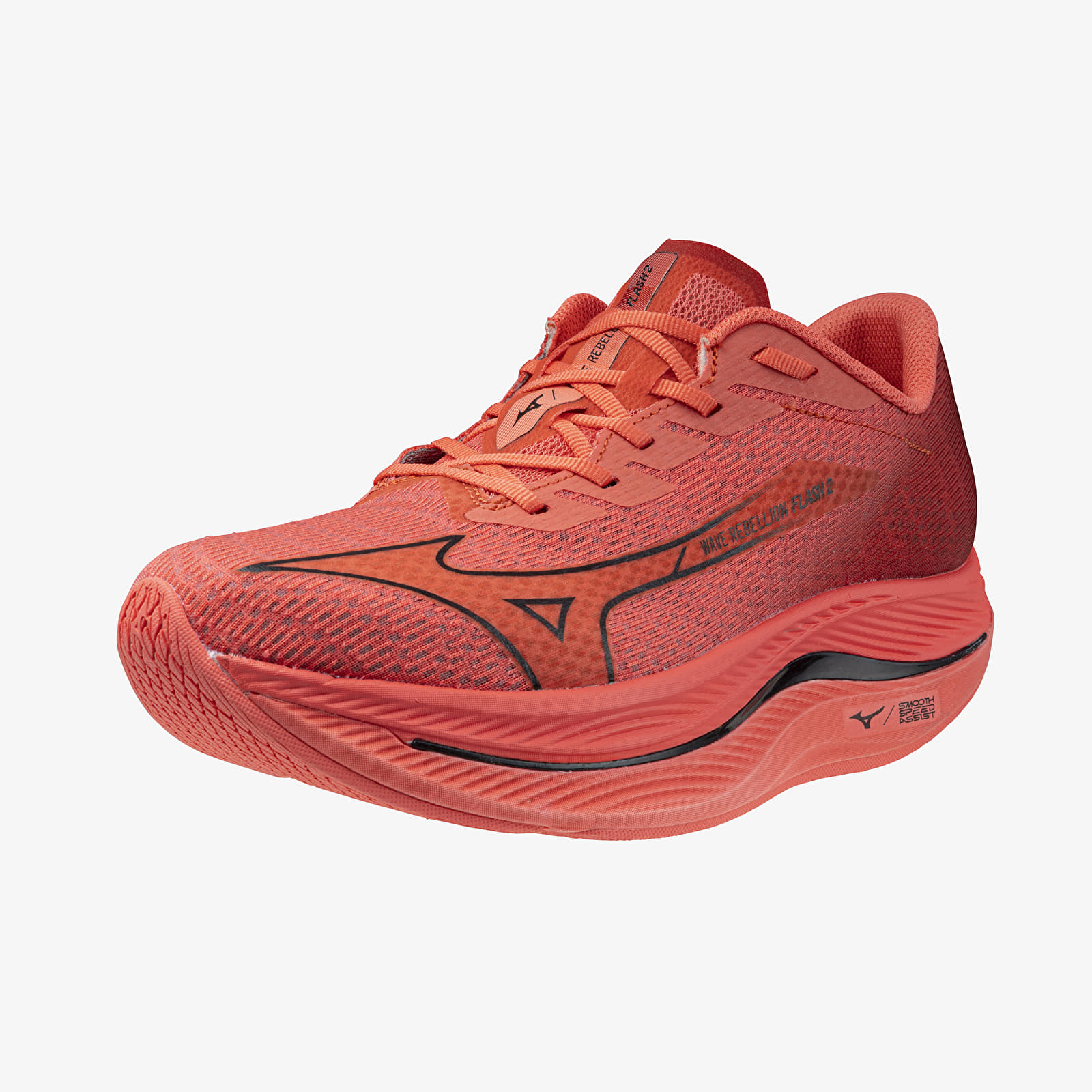 Miesten kengät Mizuno Wave Rebellion Flash 2 Dubarry/ Black/ Cranberry