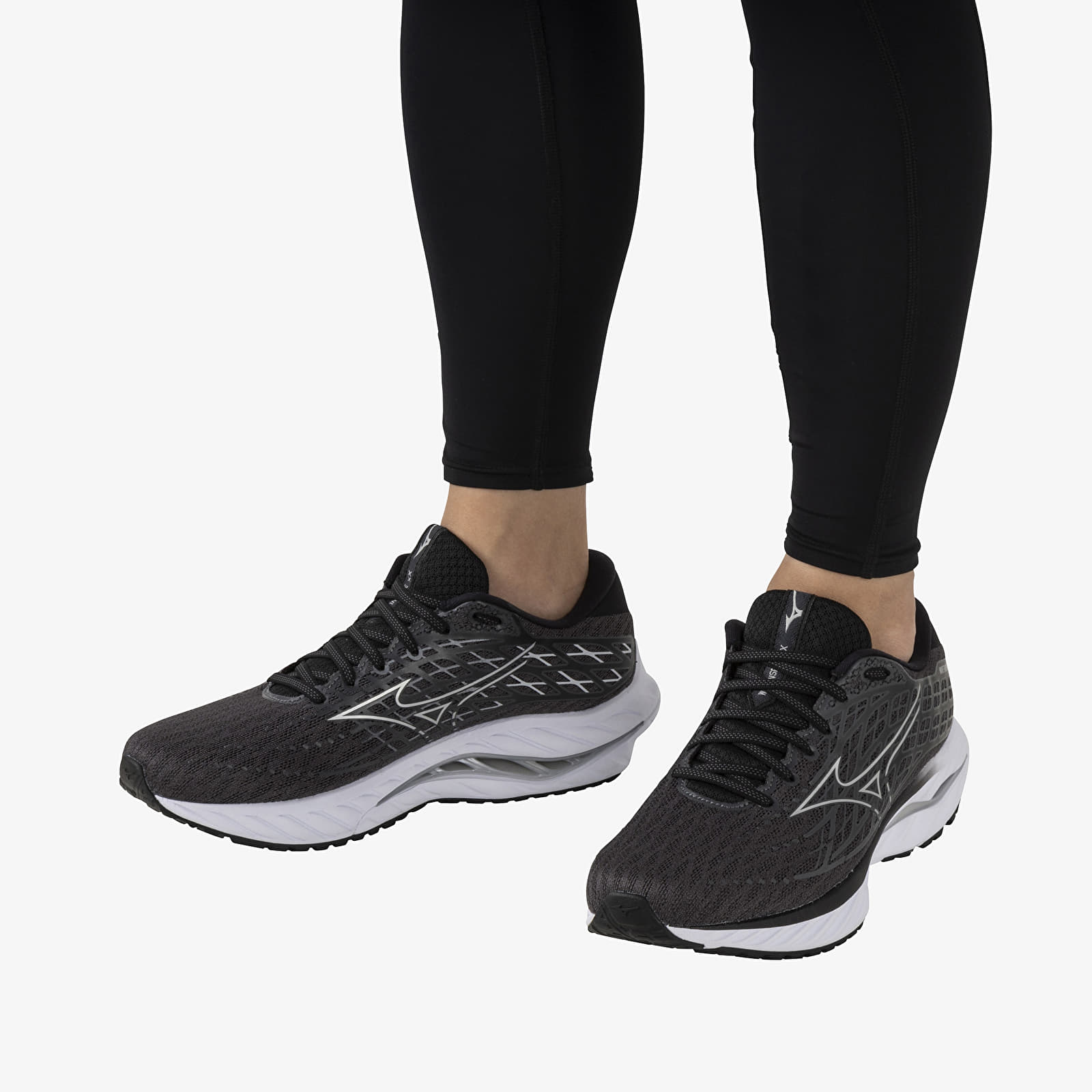 Zapatillas Hombre Mizuno Wave Inspire 20 Ebony/ White/ Black