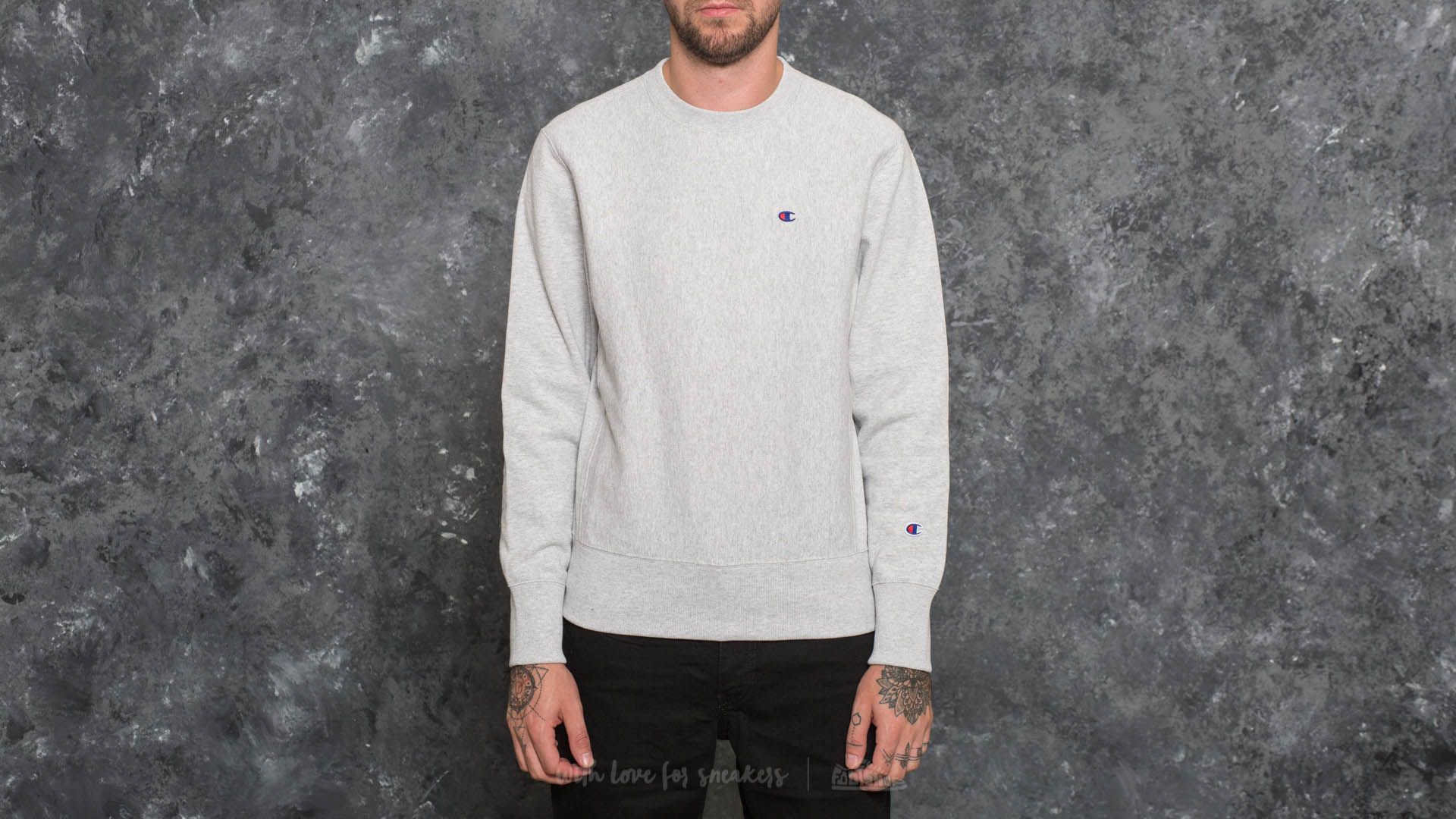 Gray champion crewneck sweatshirt cheap