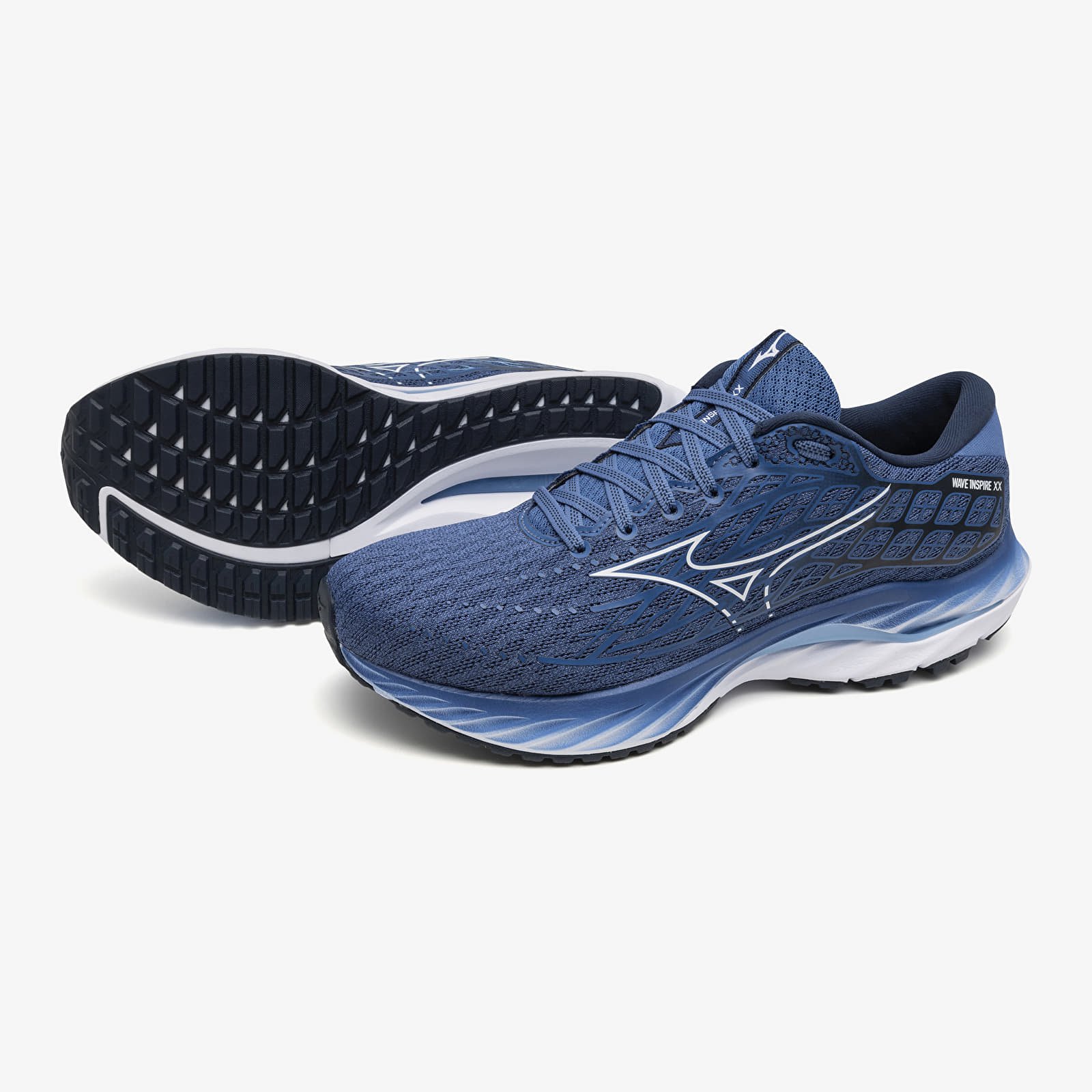 Vyriška avalynė Mizuno Wave Inspire 20 Federal Blue/ White/ Alaskan Blu