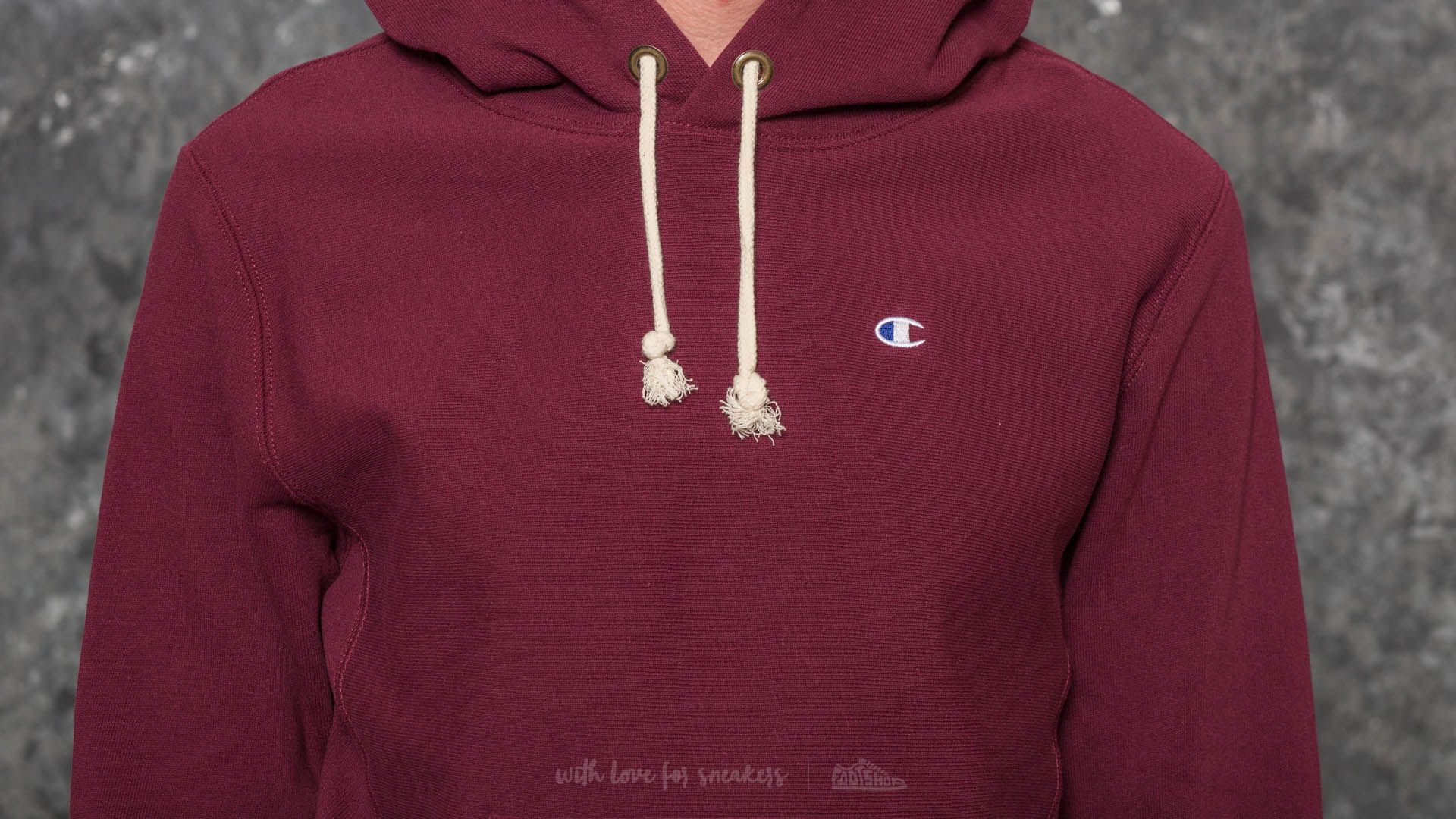 Maroon champion hoodie cheap