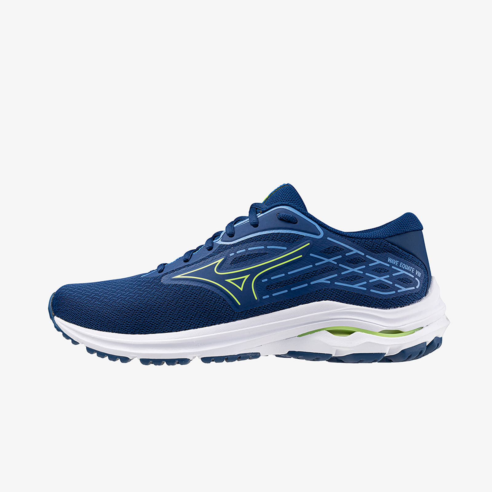 Mizuno Wave Equate 8 Navy Peony/ Sharp Green/ Marina - J1GC244802
