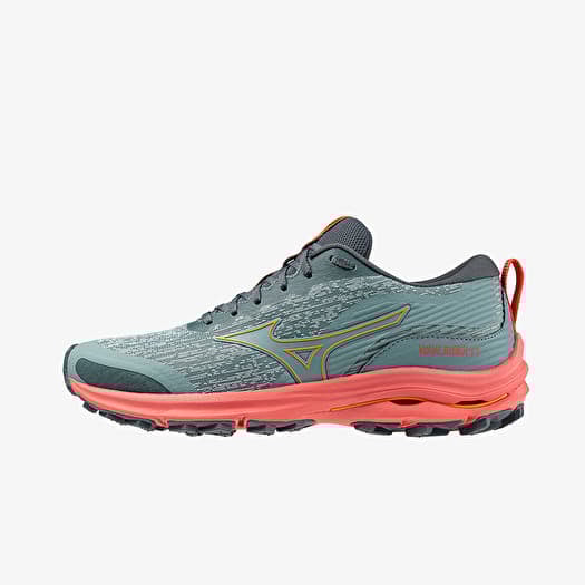 Mizuno Wave Rider TT Shoes Grey Orange Women 36.5