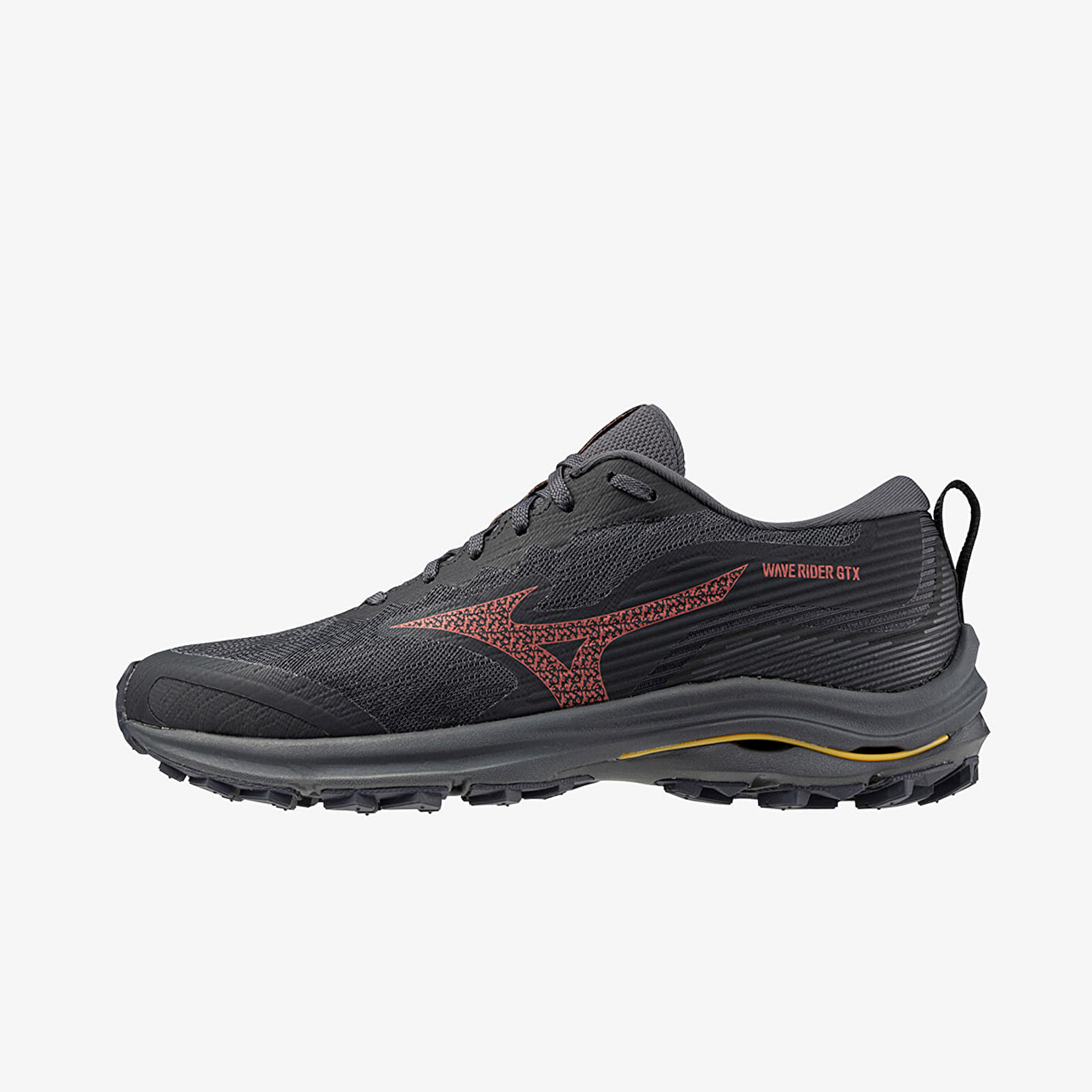 Levně Tenisky Mizuno Wave Rider Gtx Ebony/ Dubarry/ Citrus