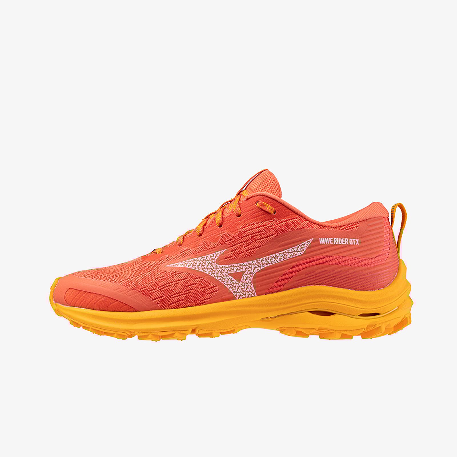 Levně Tenisky Mizuno Wave Rider Gtx Hot Coral/ White/ Carrot Curl