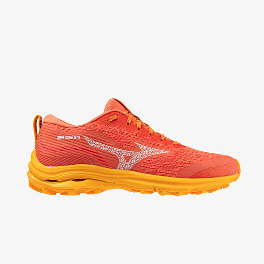 Mizuno Wave Rider Gtx Hot Coral/ White/ Carrot Curl | Footshop