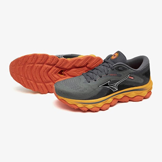 Women s shoes Mizuno Wave Sky 7 Turbulence White Carrot Curl Footshop