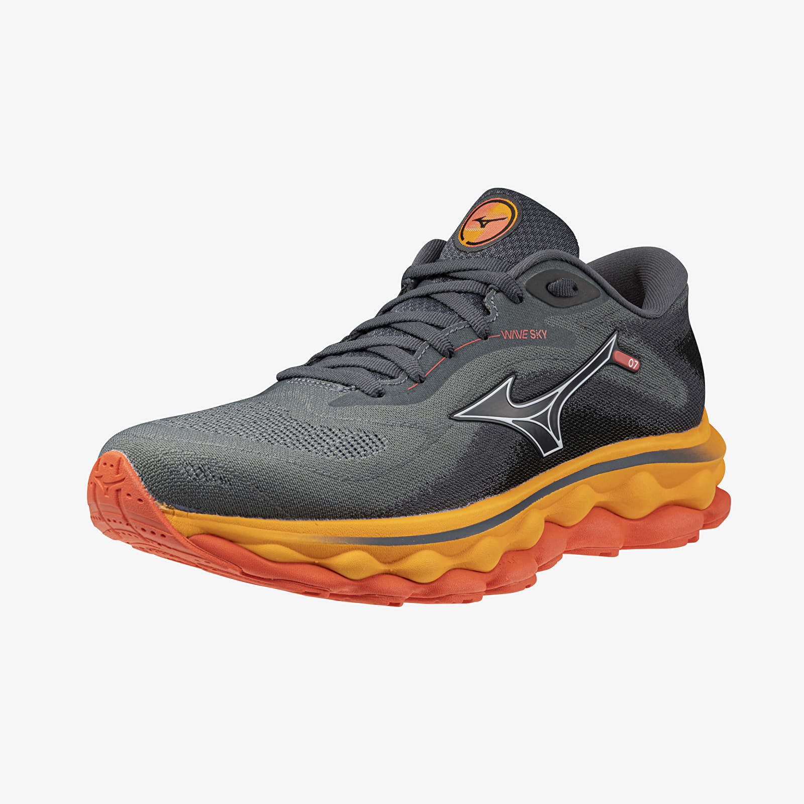 Women's shoes Mizuno Wave Sky 7 Turbulence/ White/ Carrot Curl