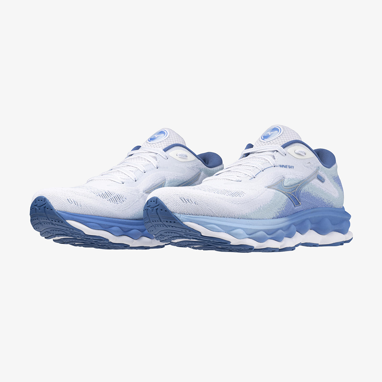 Дамски кецове и обувки Mizuno Wave Sky 7 White/ Nickel/ Marina