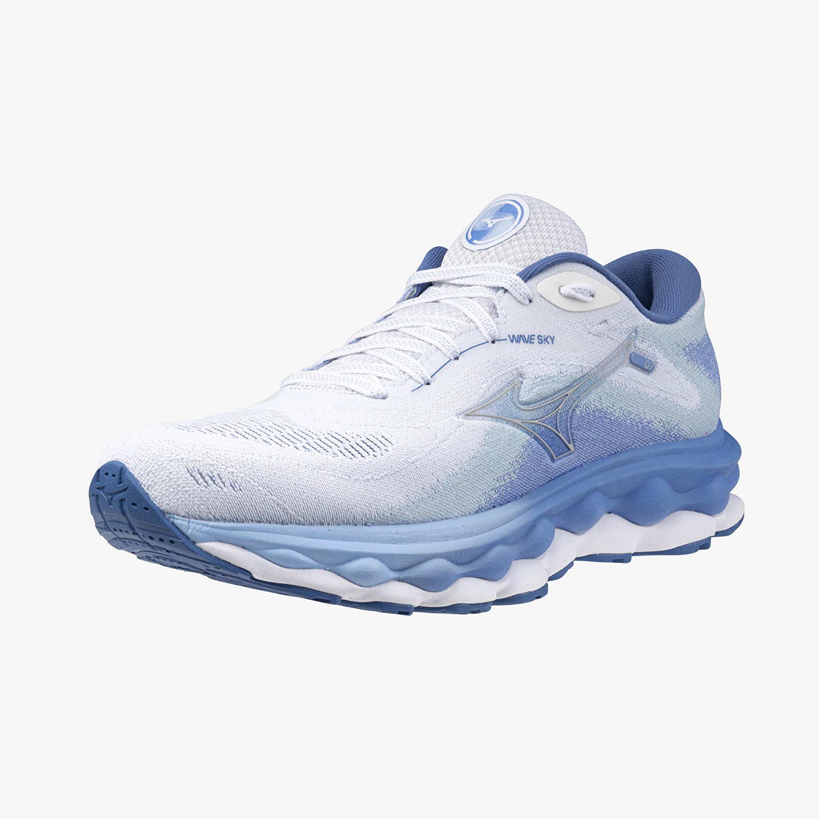 Дамски кецове и обувки Mizuno Wave Sky 7 White/ Nickel/ Marina