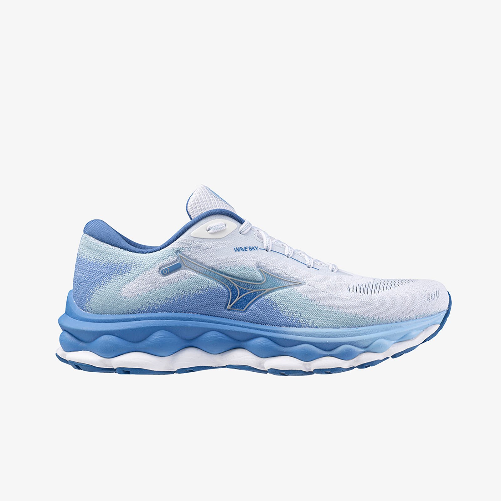 Дамски кецове и обувки Mizuno Wave Sky 7 White/ Nickel/ Marina