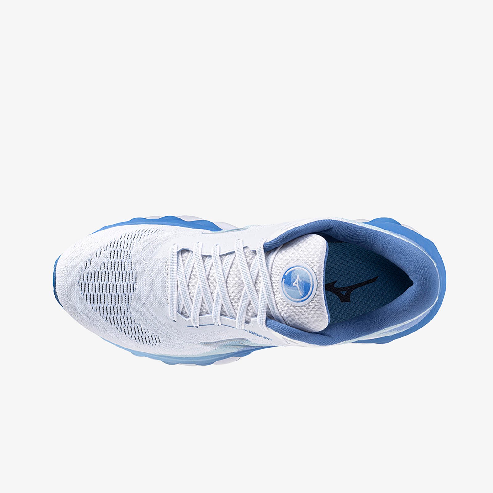 Дамски кецове и обувки Mizuno Wave Sky 7 White/ Nickel/ Marina