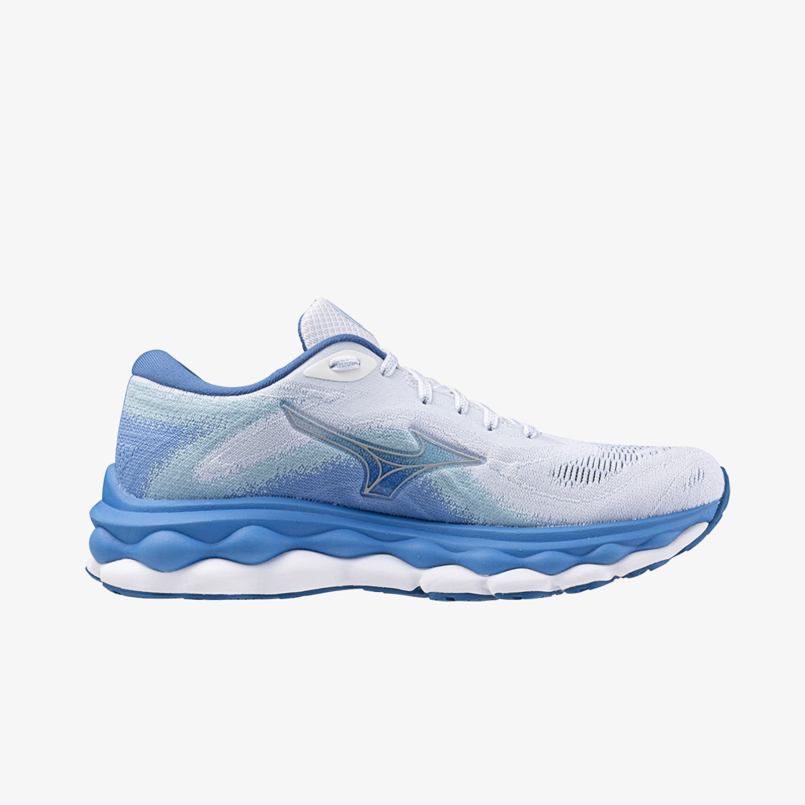 Дамски кецове и обувки Mizuno Wave Sky 7 White/ Nickel/ Marina