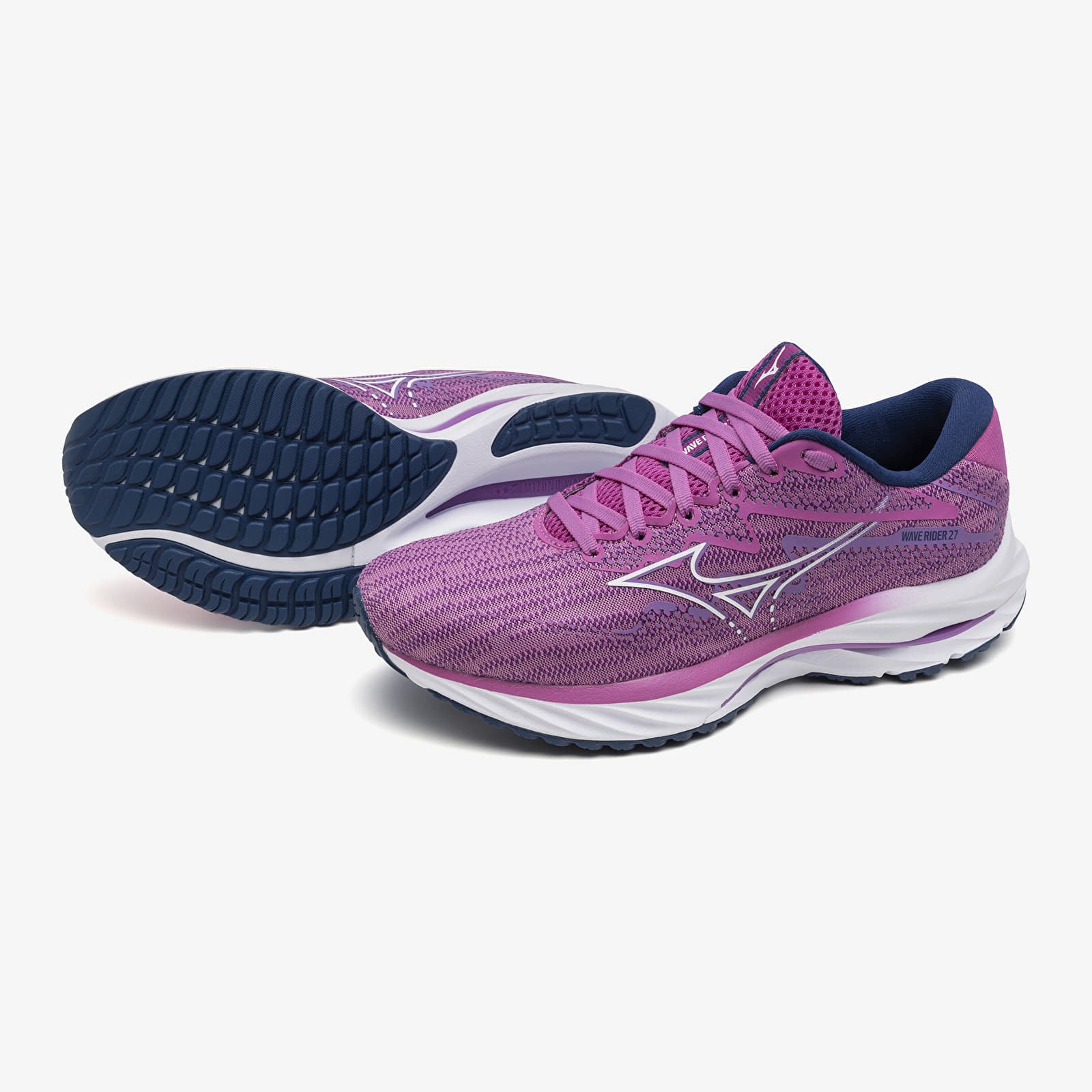 Damesko Mizuno Wave Rider 27 Rosebud/ White/ Navy Peony