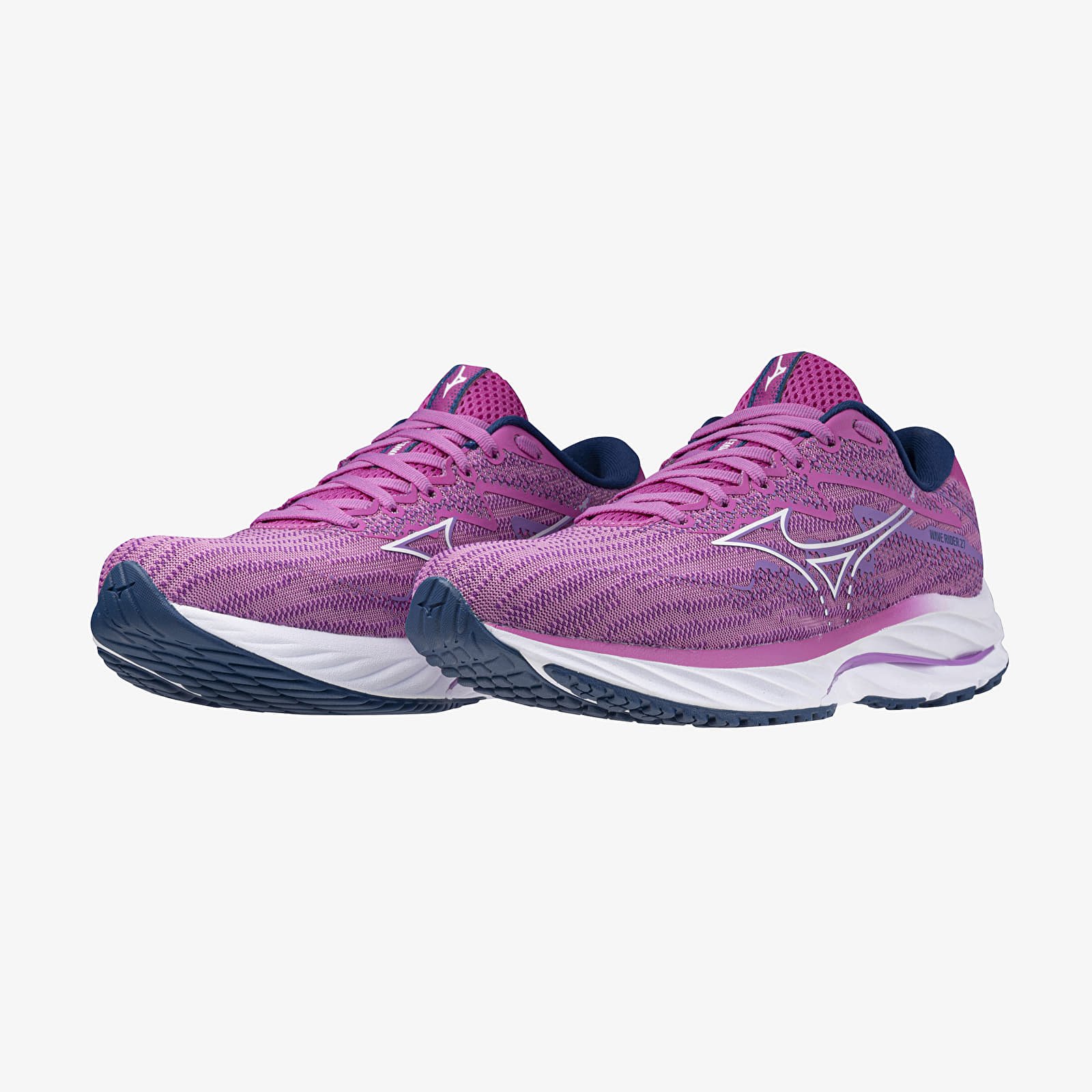 Damesko Mizuno Wave Rider 27 Rosebud/ White/ Navy Peony