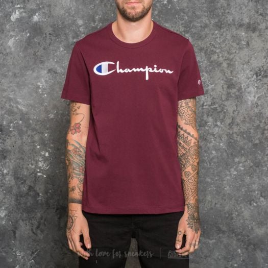 Champion t shirt maroon hotsell