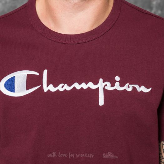 Burgundy champion crewneck sweatshirt outlet