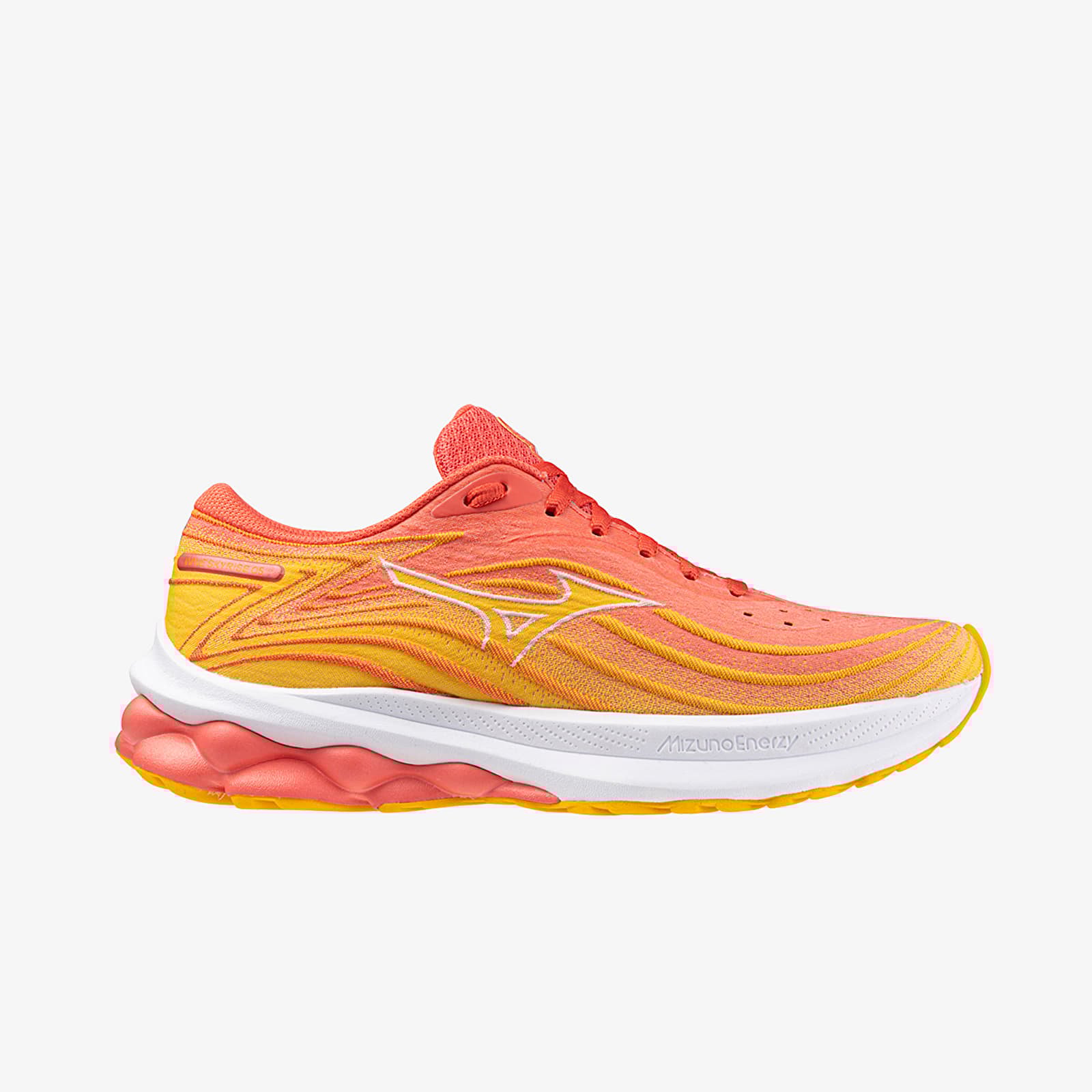 Frauen Mizuno Wave Skyrise 5 Dubarry/ White/ Citrus