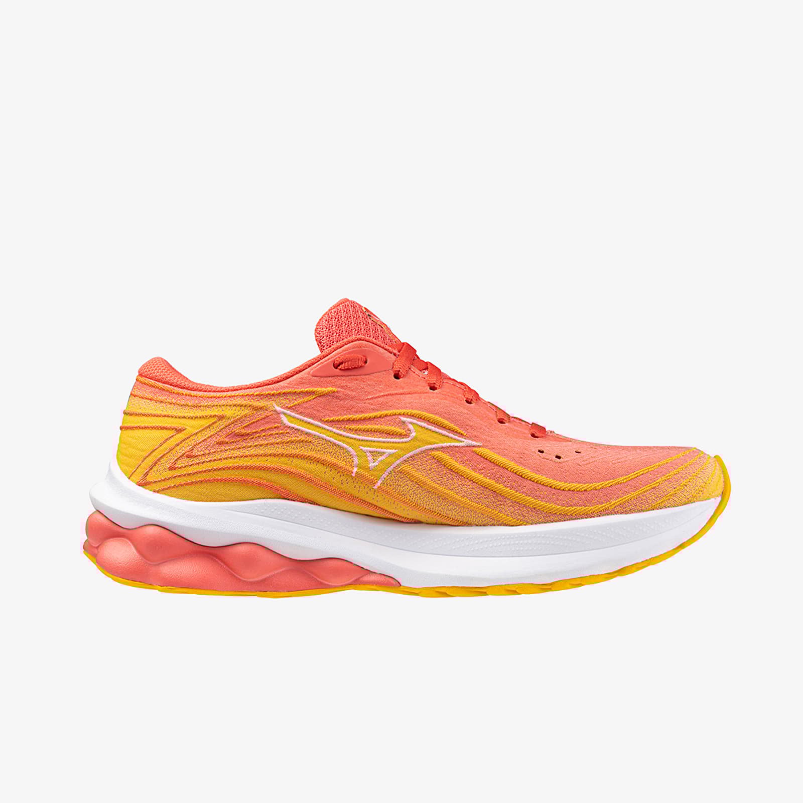 Frauen Mizuno Wave Skyrise 5 Dubarry/ White/ Citrus
