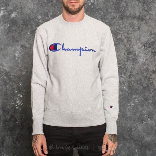 Grey champion crewneck sweatshirt sales