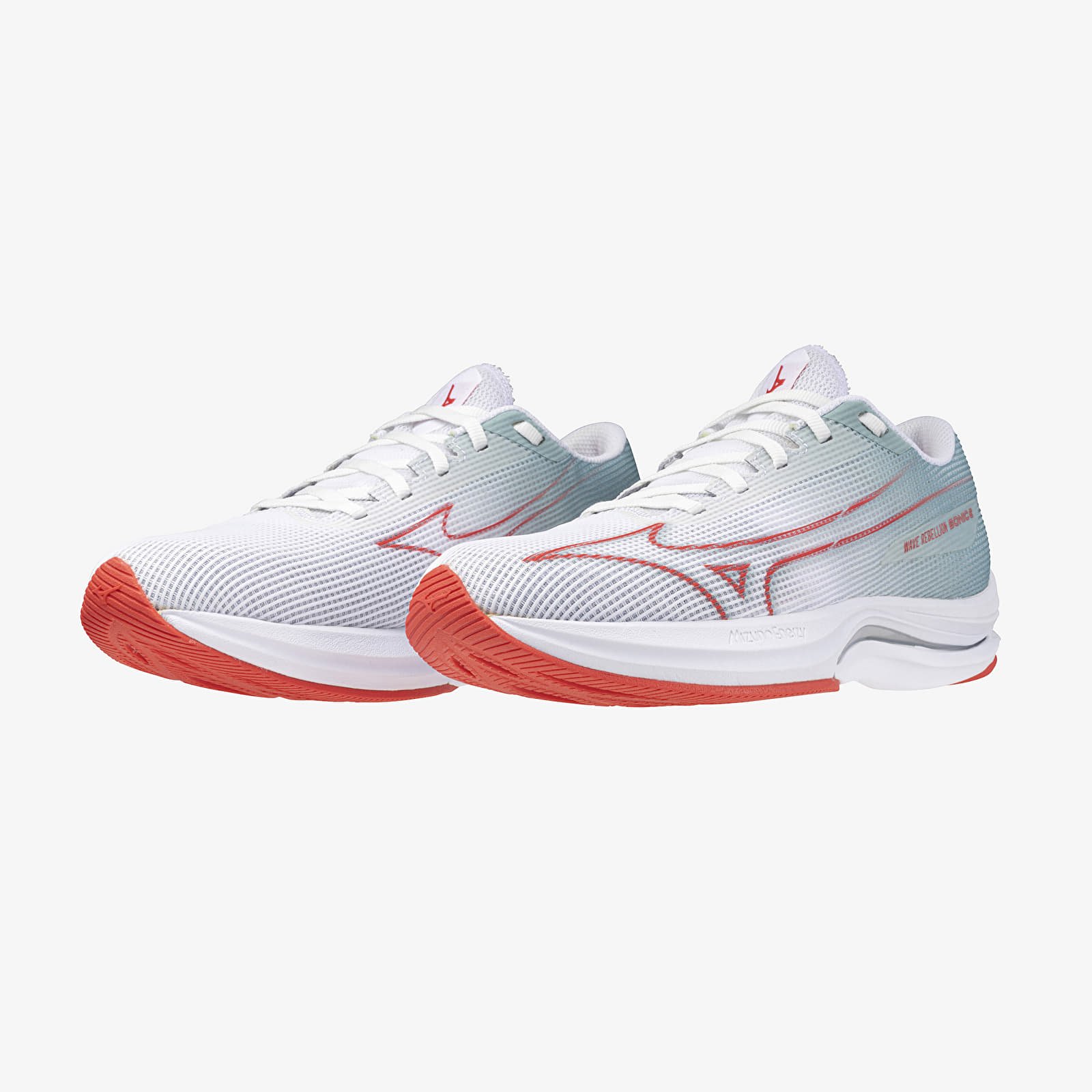 Women's shoes Mizuno Wave Rebellion Sonic 2 White/ Cayenne/ Gray Mist