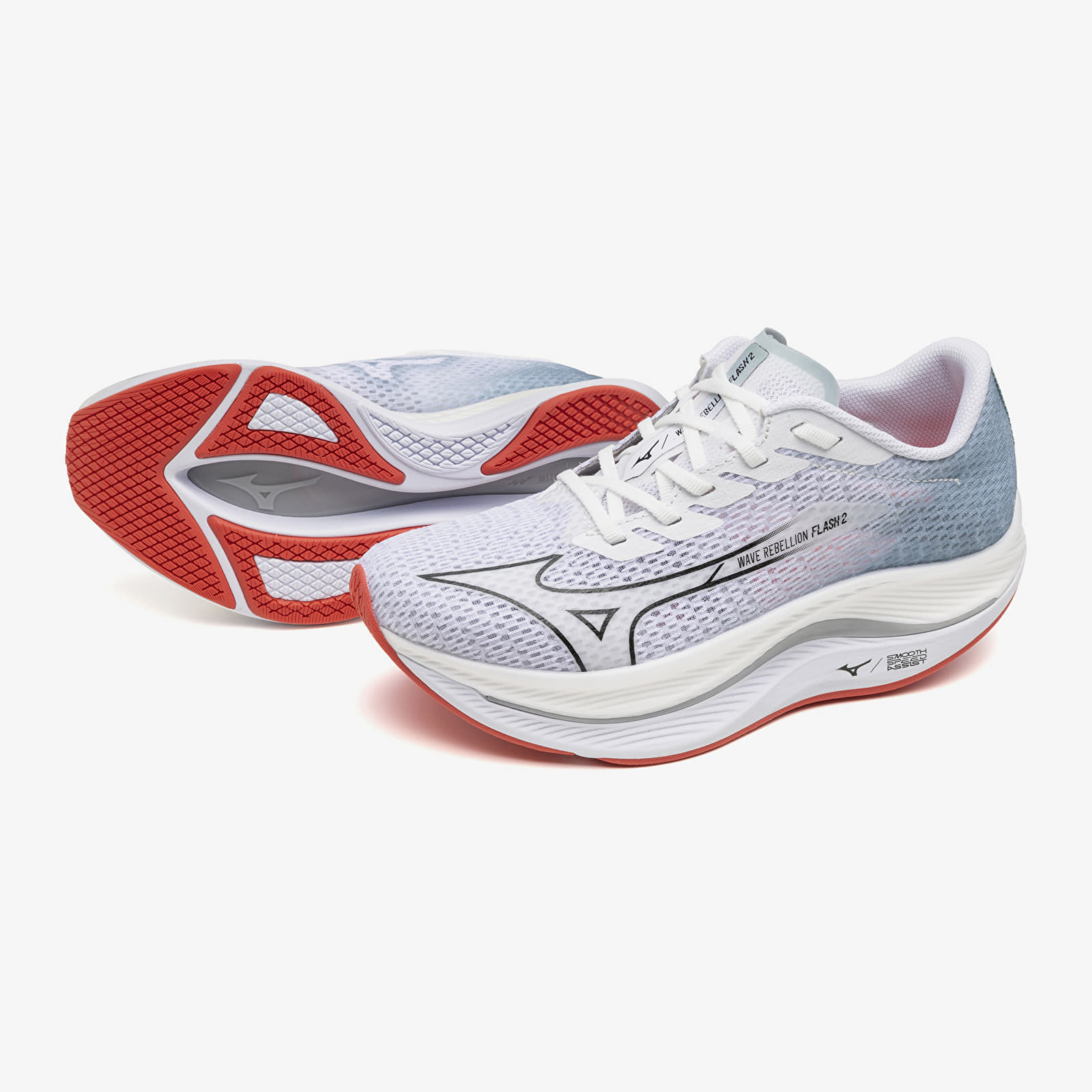 Încălțăminte și sneakerși pentru femei Mizuno Wave Rebellion Flash 2 White/ Black/ Gray Mist