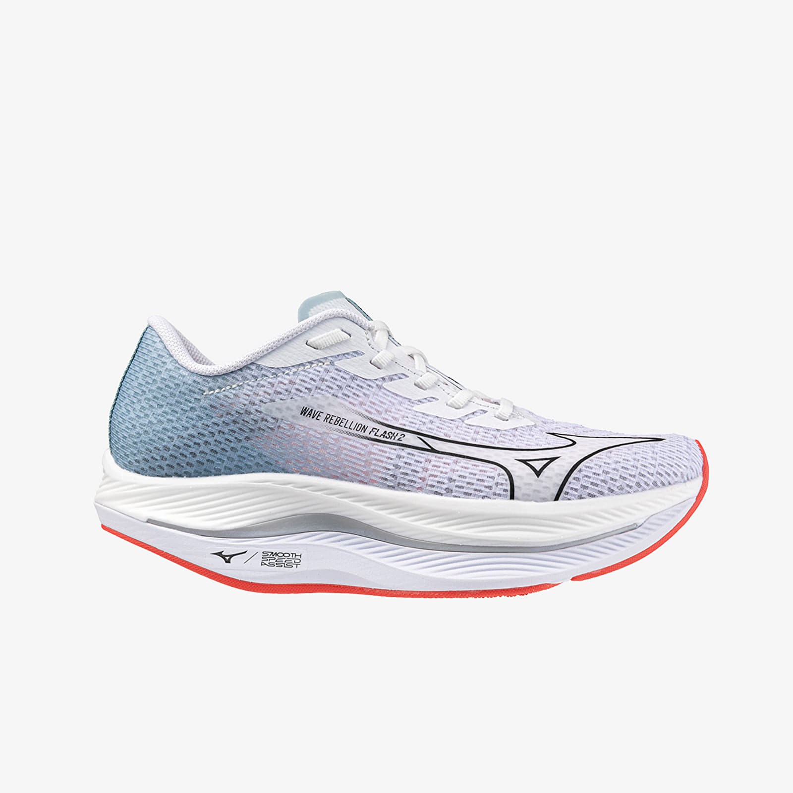 Încălțăminte și sneakerși pentru femei Mizuno Wave Rebellion Flash 2 White/ Black/ Gray Mist