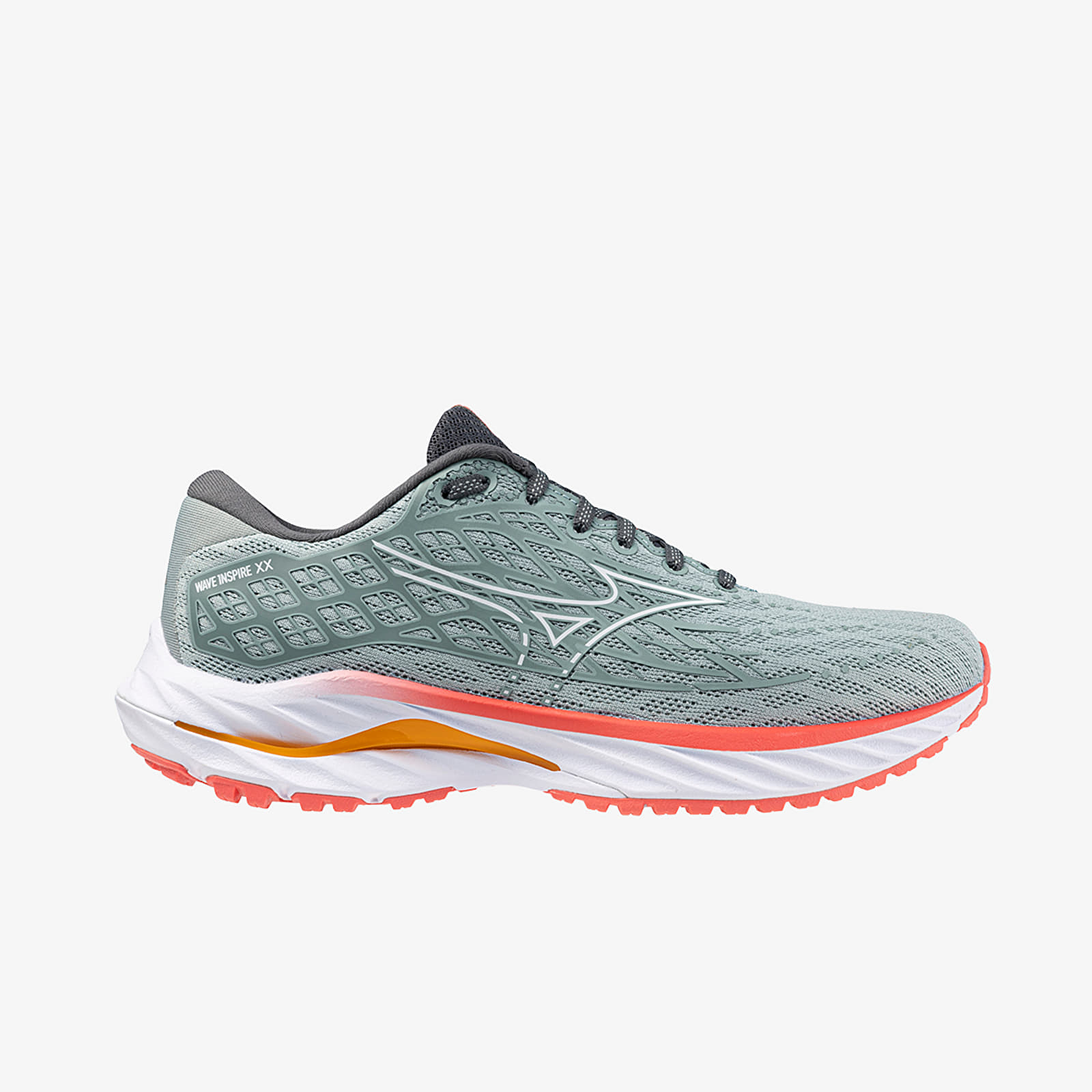 Жіноче взуття Mizuno Wave Inspire 20 Gray Mist/ White/ Dubarry