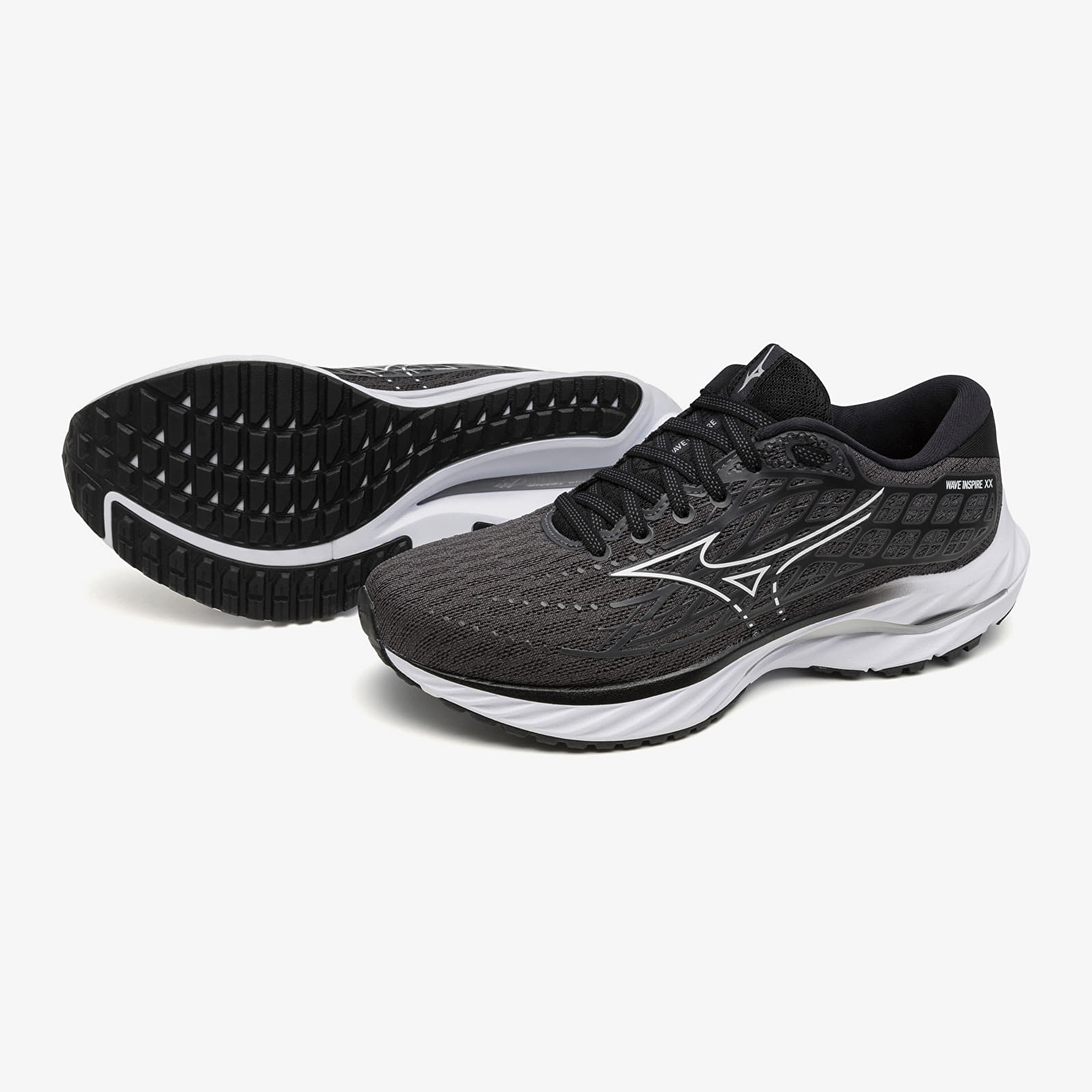 Sapatos de mulher Mizuno Wave Inspire 20 Ebony/ White/ Black
