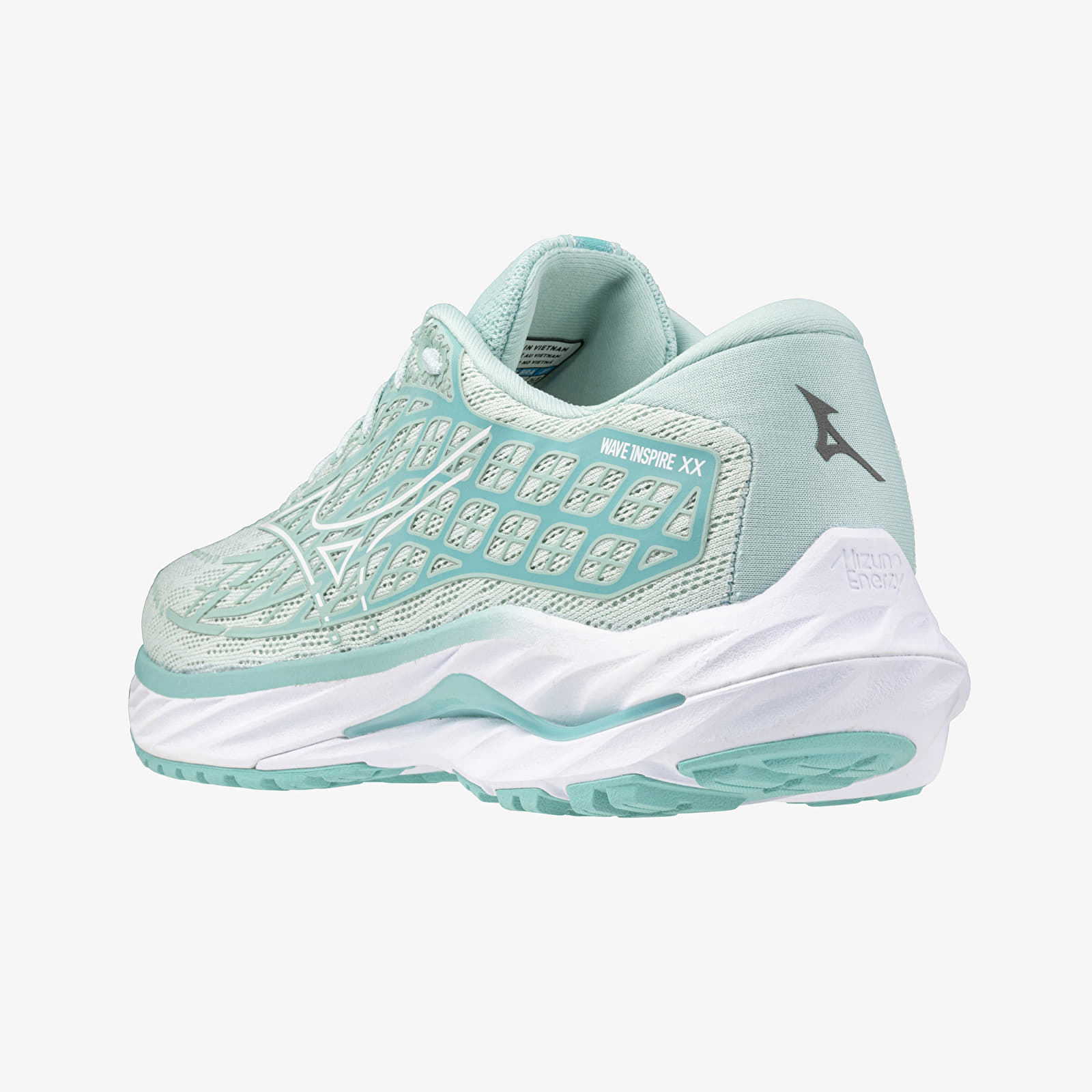 Buty damskie Mizuno Wave Inspire 20 Eggshell Blue/ White/ Blue Turqu