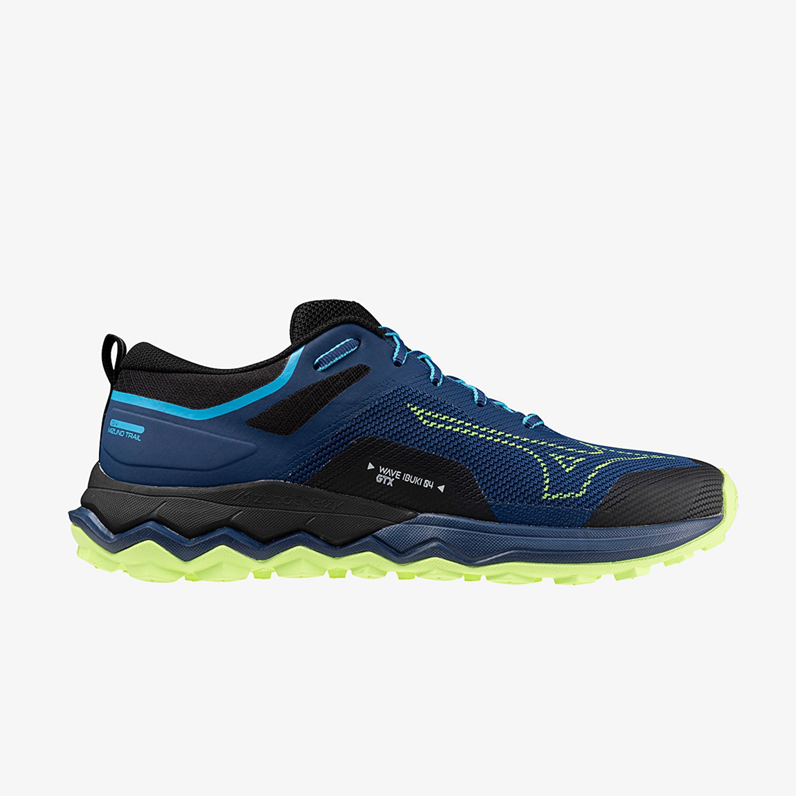 Férfi cipők Mizuno Wave Ibuki 4 Gtx Navy Peony/ Sharp Green/ Swim Ca