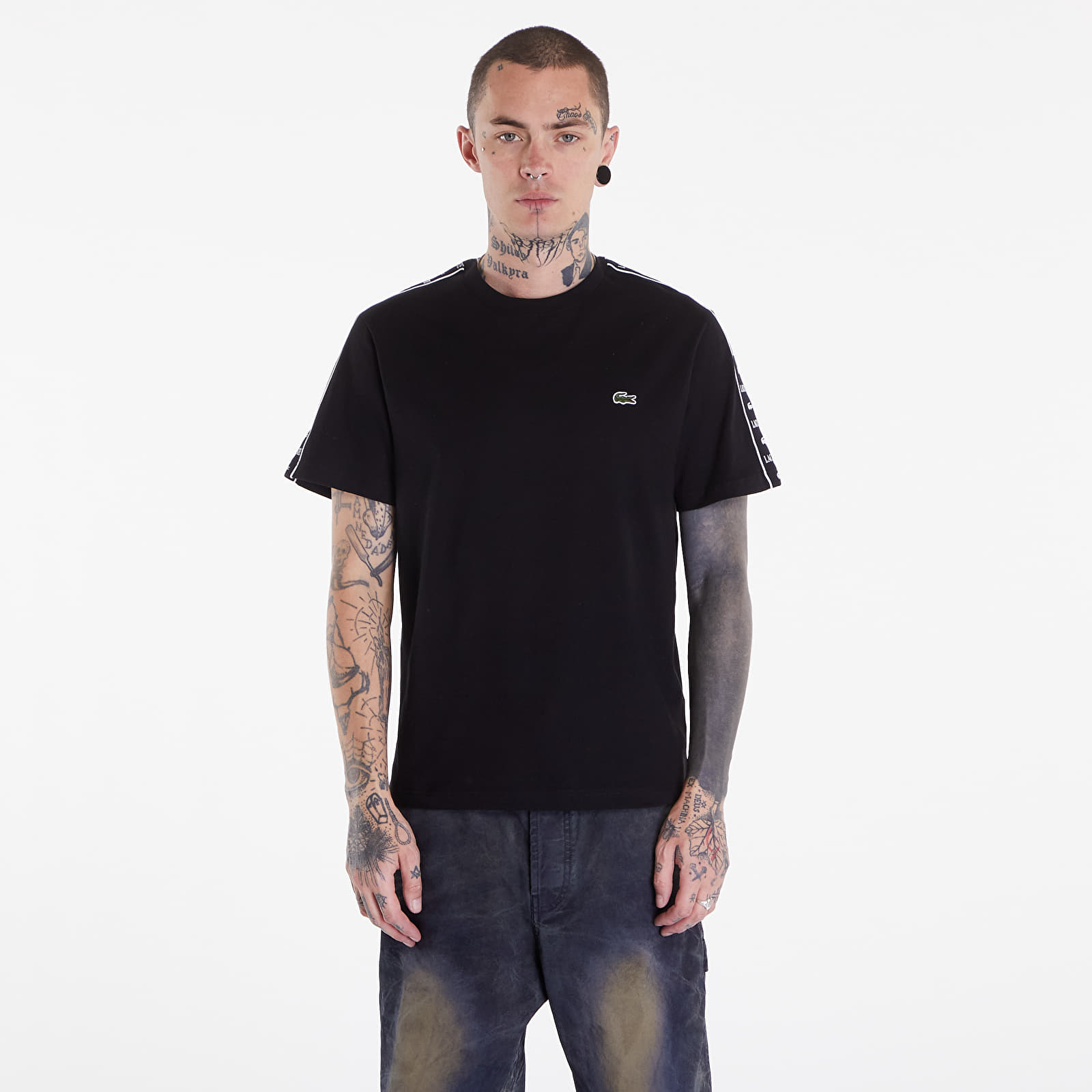 T-shirts de homem LACOSTE Men's T/ shirt Black