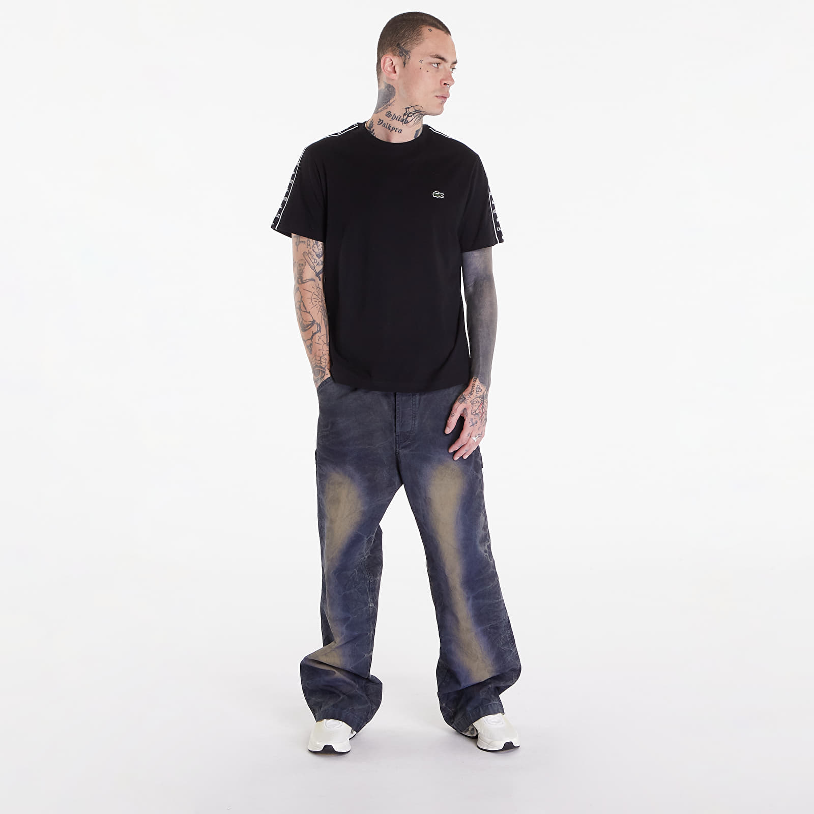 T-shirts de homem LACOSTE Men's T/ shirt Black