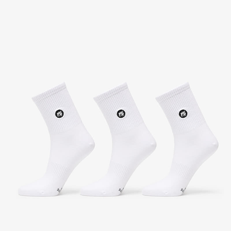 Footshop Short Socks 3-Pack White