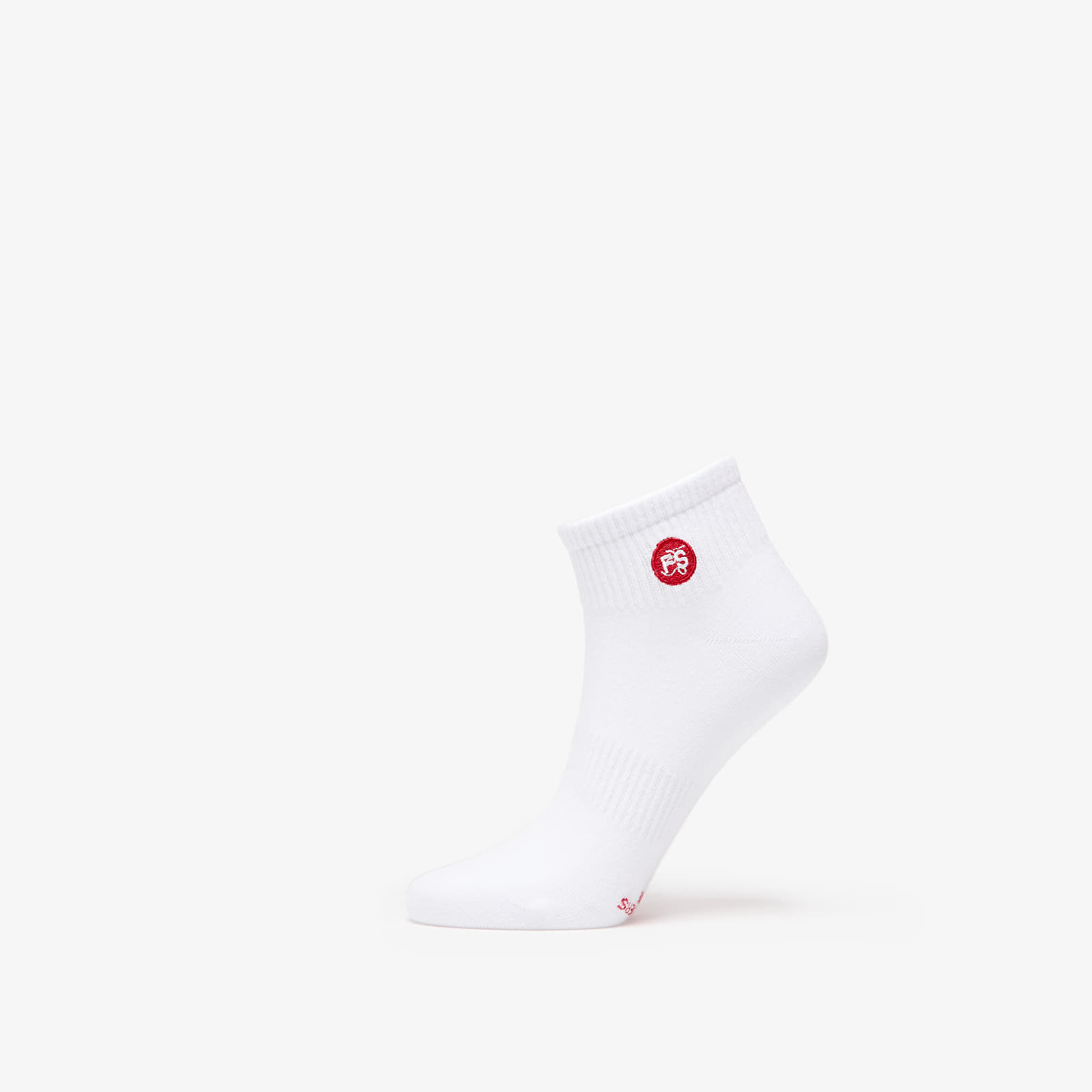 Skarpetki Footshop Ankle Socks 3-Pack White (Red Logo)