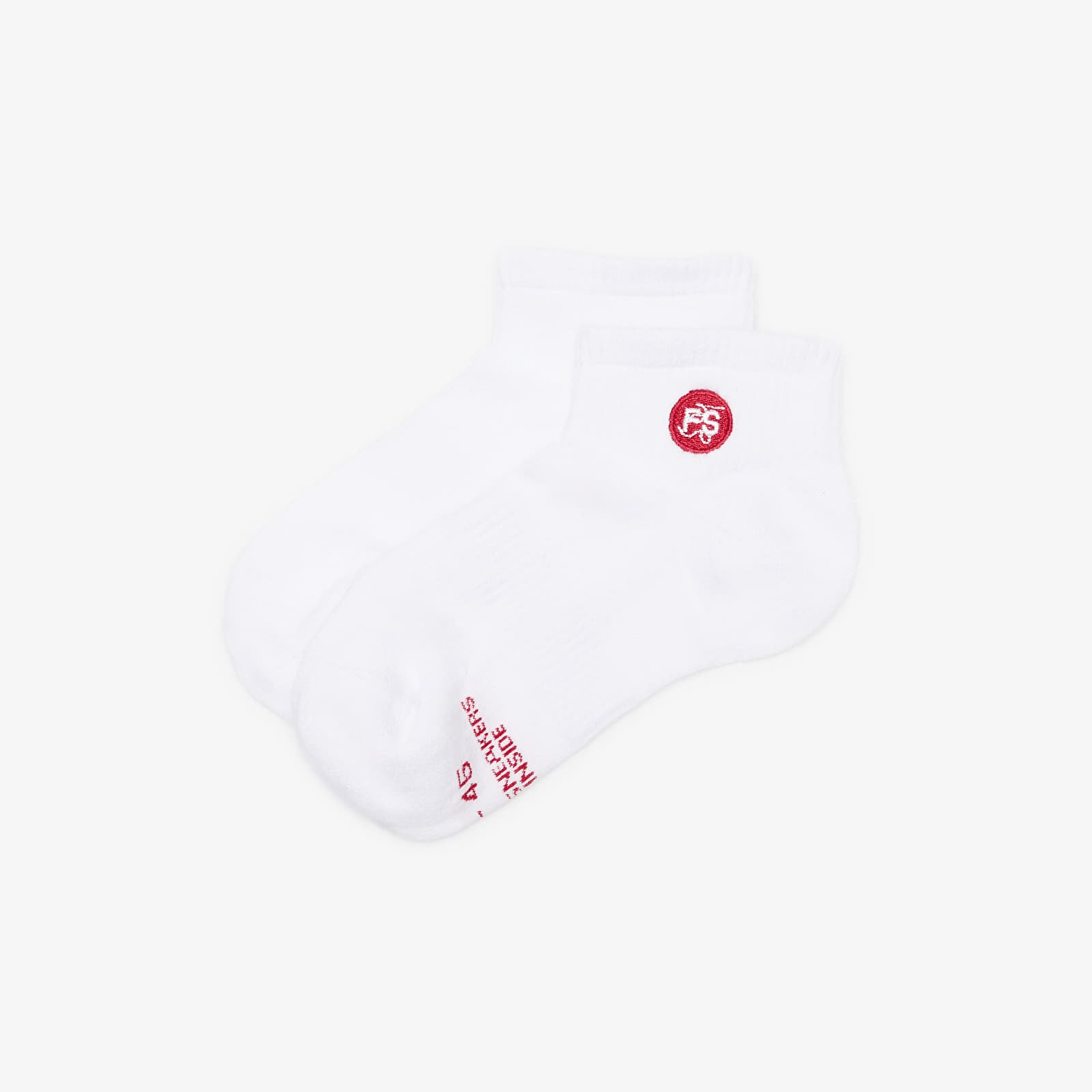 Skarpetki Footshop Ankle Socks 3-Pack White (Red Logo)