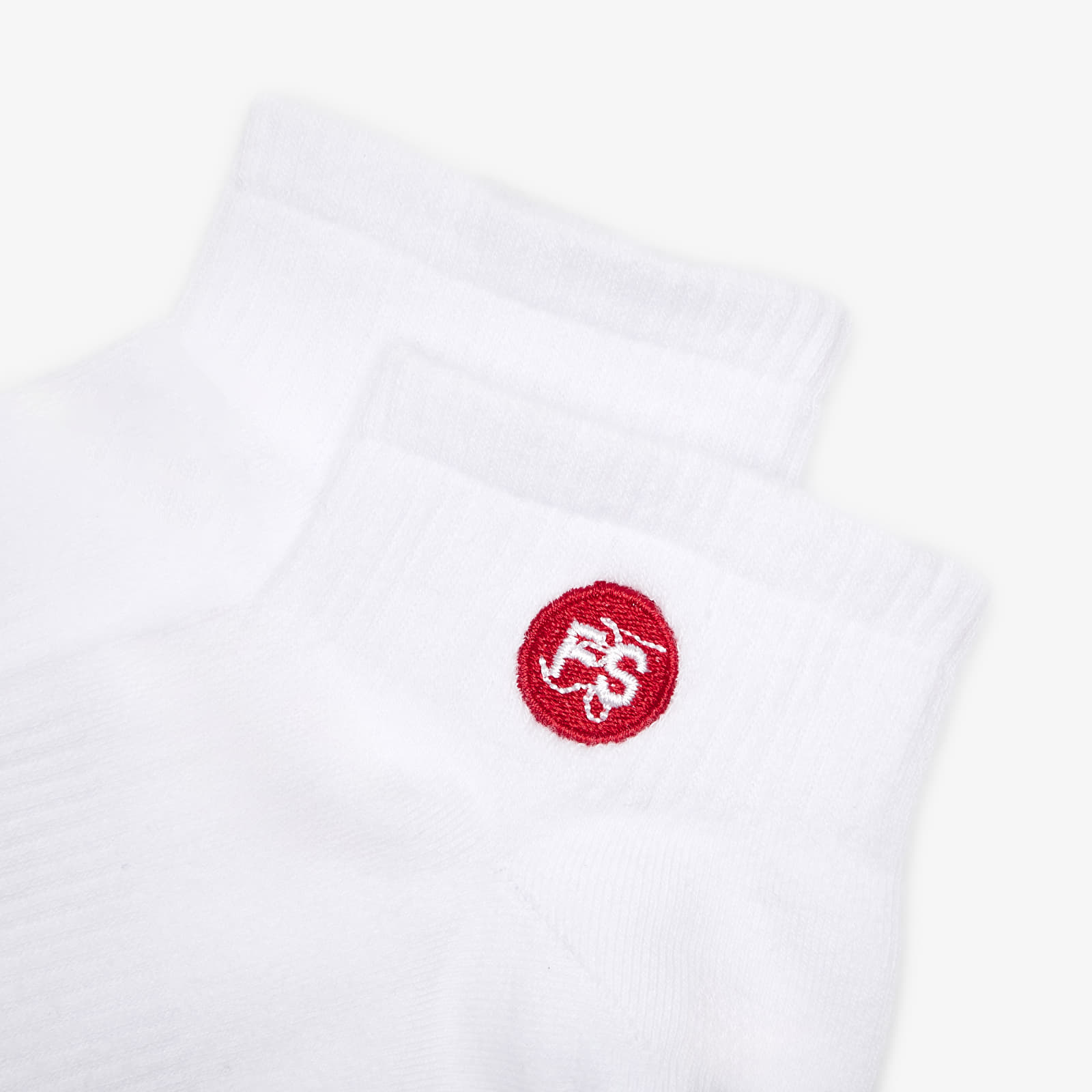 Skarpetki Footshop Ankle Socks 3-Pack White (Red Logo)