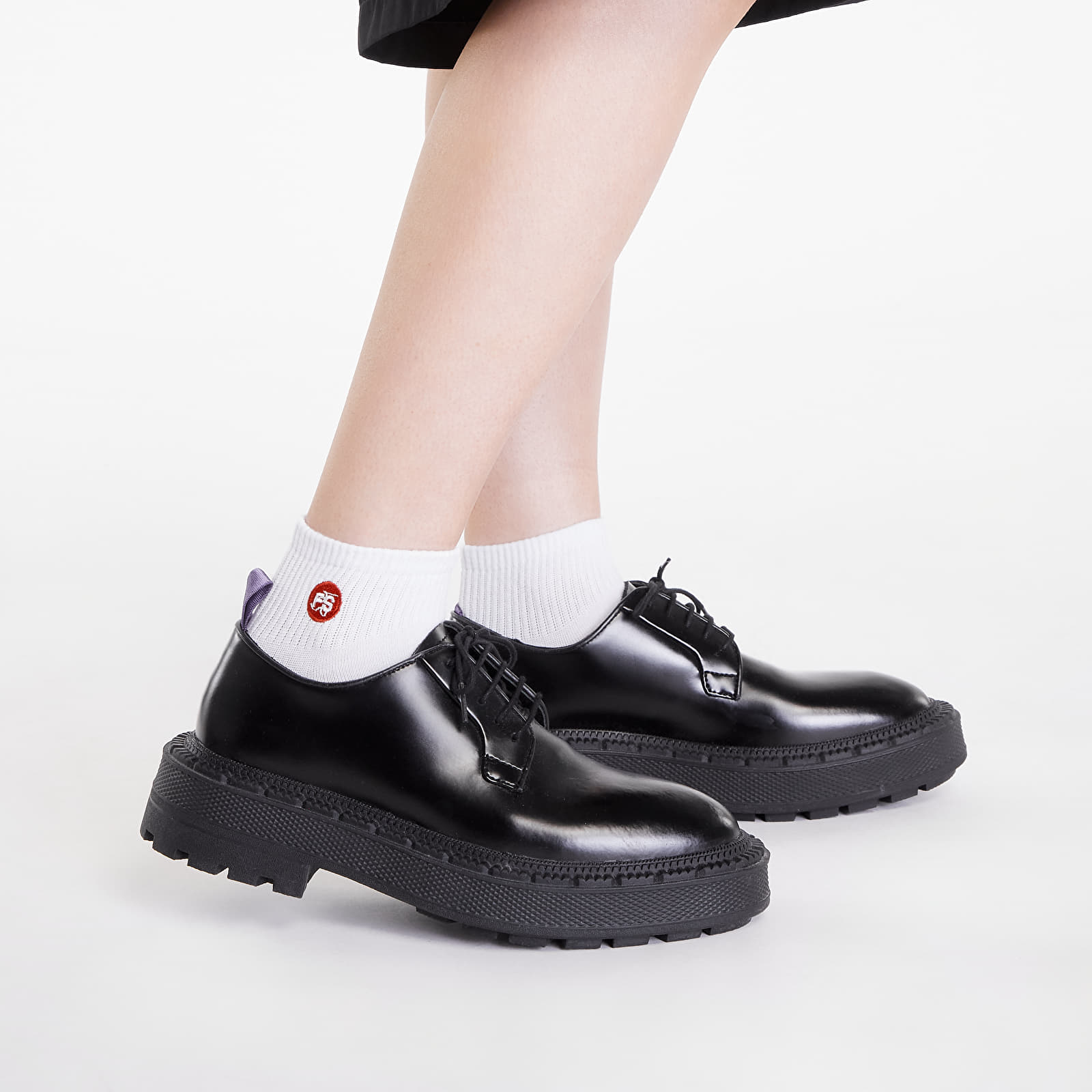 Skarpetki Footshop Ankle Socks 3-Pack White (Red Logo)