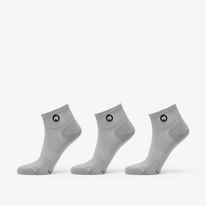 Sokker Footshop Ankle Socks 3-Pack Grey