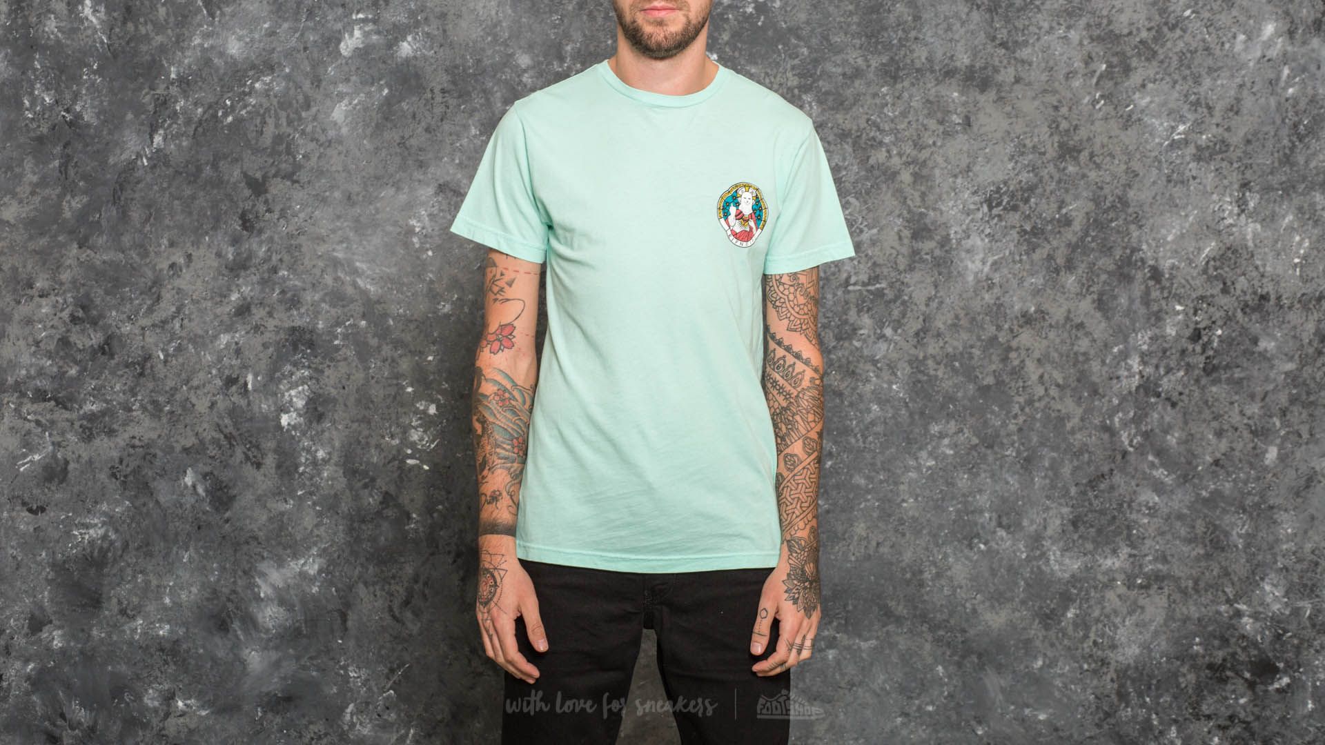 T-shirts RIPNDIP Stained Glass Tee Mint