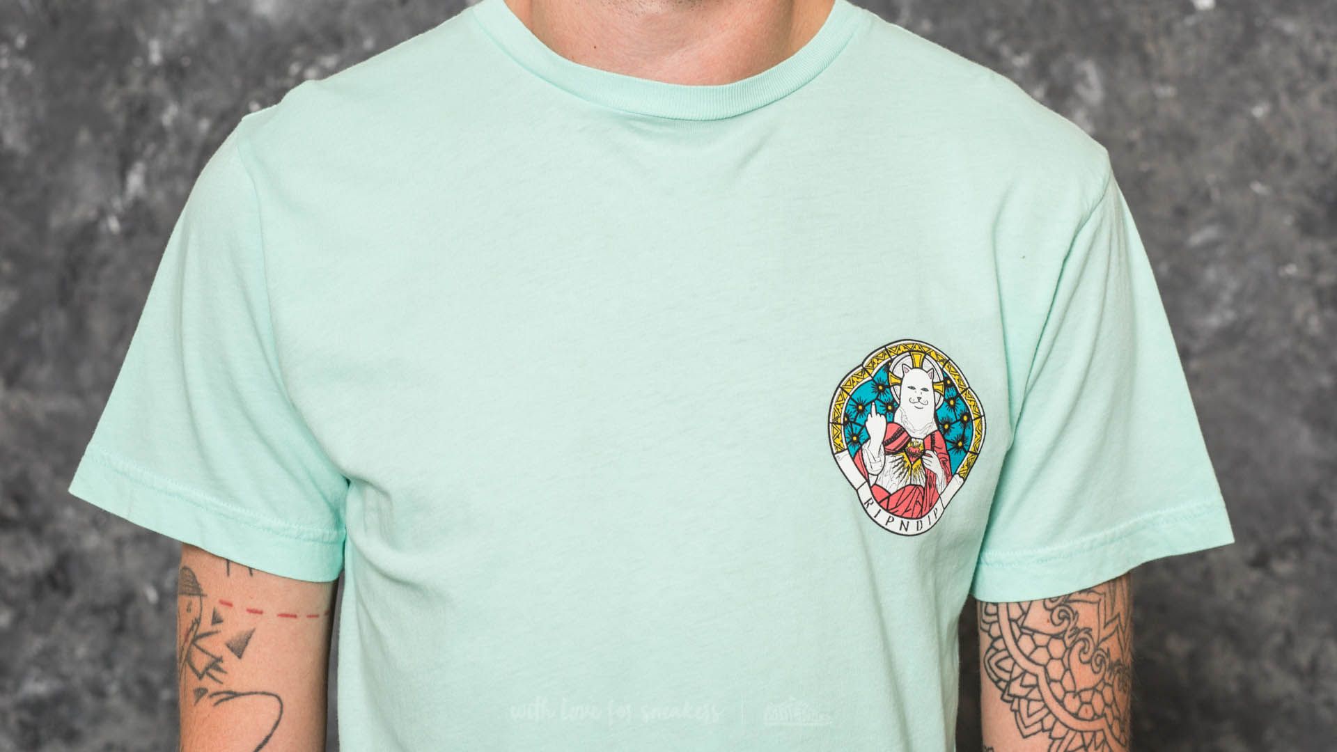 T-shirts RIPNDIP Stained Glass Tee Mint