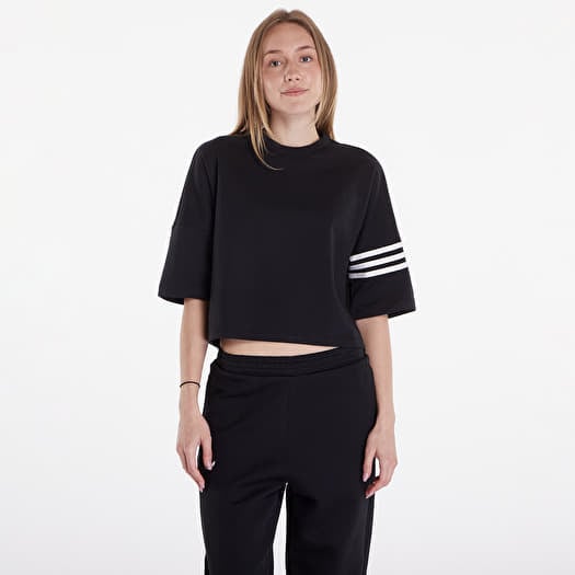 Black and white adidas outfit women's discount
