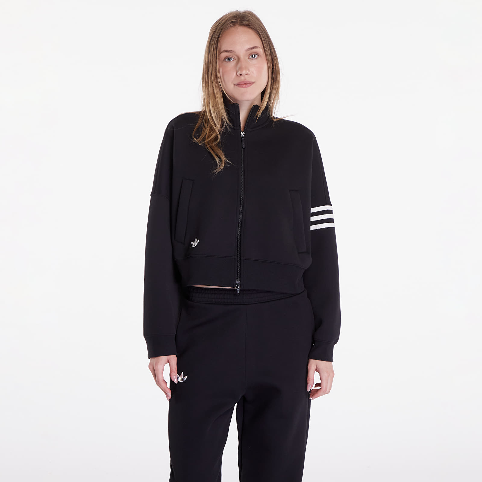 Hoodies für Frauen adidas Neuclassics Tracktop Black/ Cloud White