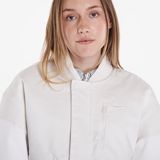 Bomber Jackets Nike Sportswear Destroyer Women s Cropped Canvas Jacket Phantom Summit White Summit White Footshop