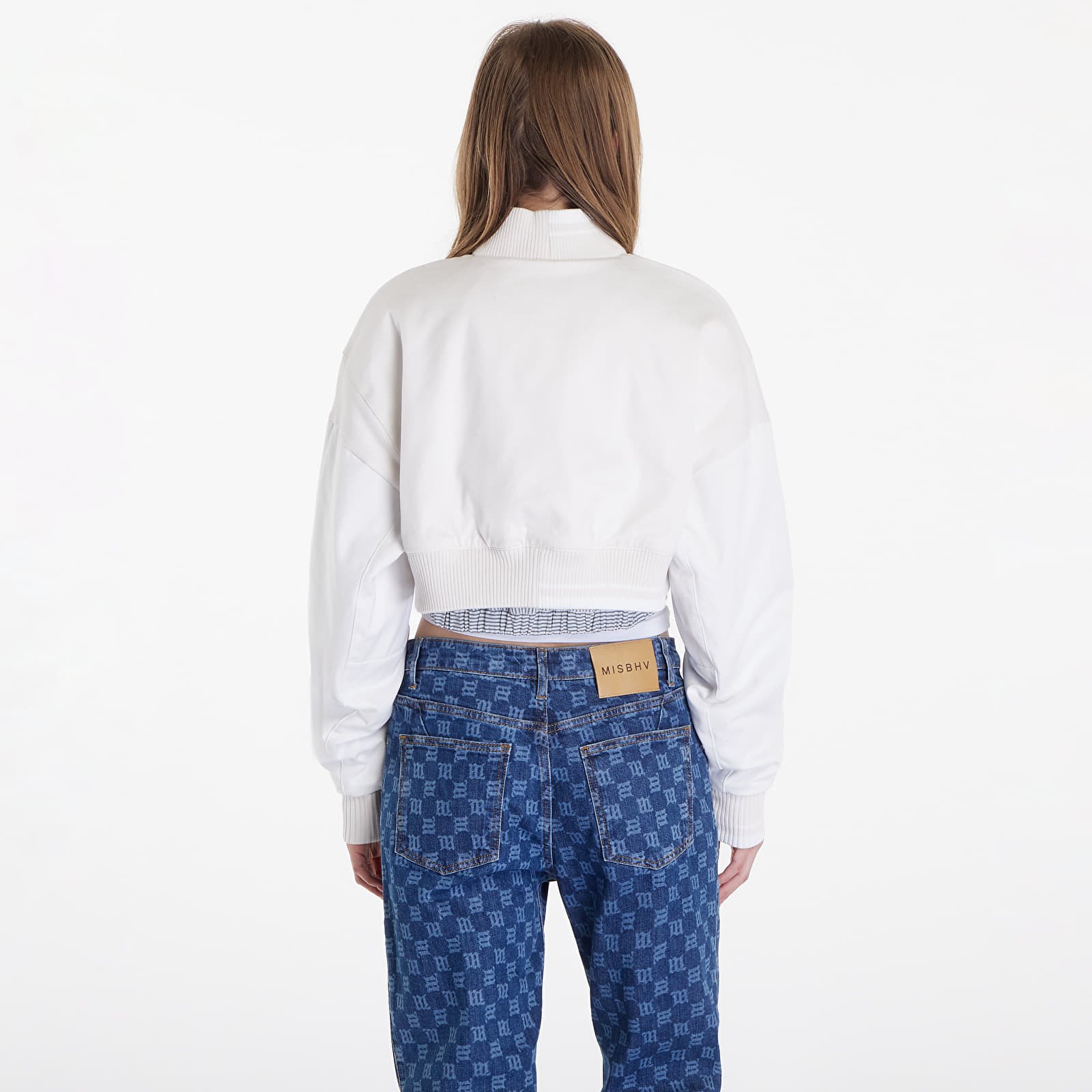 Bomber jakas Nike Sportswear Destroyer Women's Cropped Canvas Jacket Phantom/ Summit White/ Summit White
