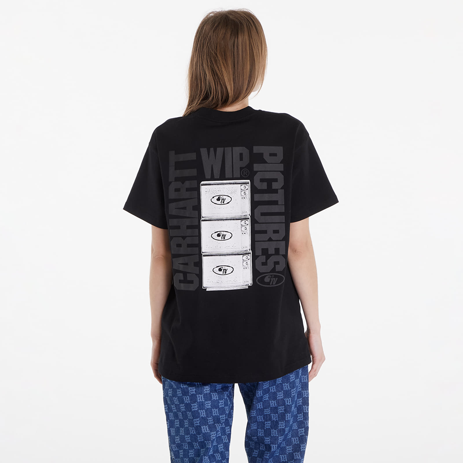 Tricouri  Carhartt WIP Short Sleeve Wip Pictures T-Shirt UNISEX Black