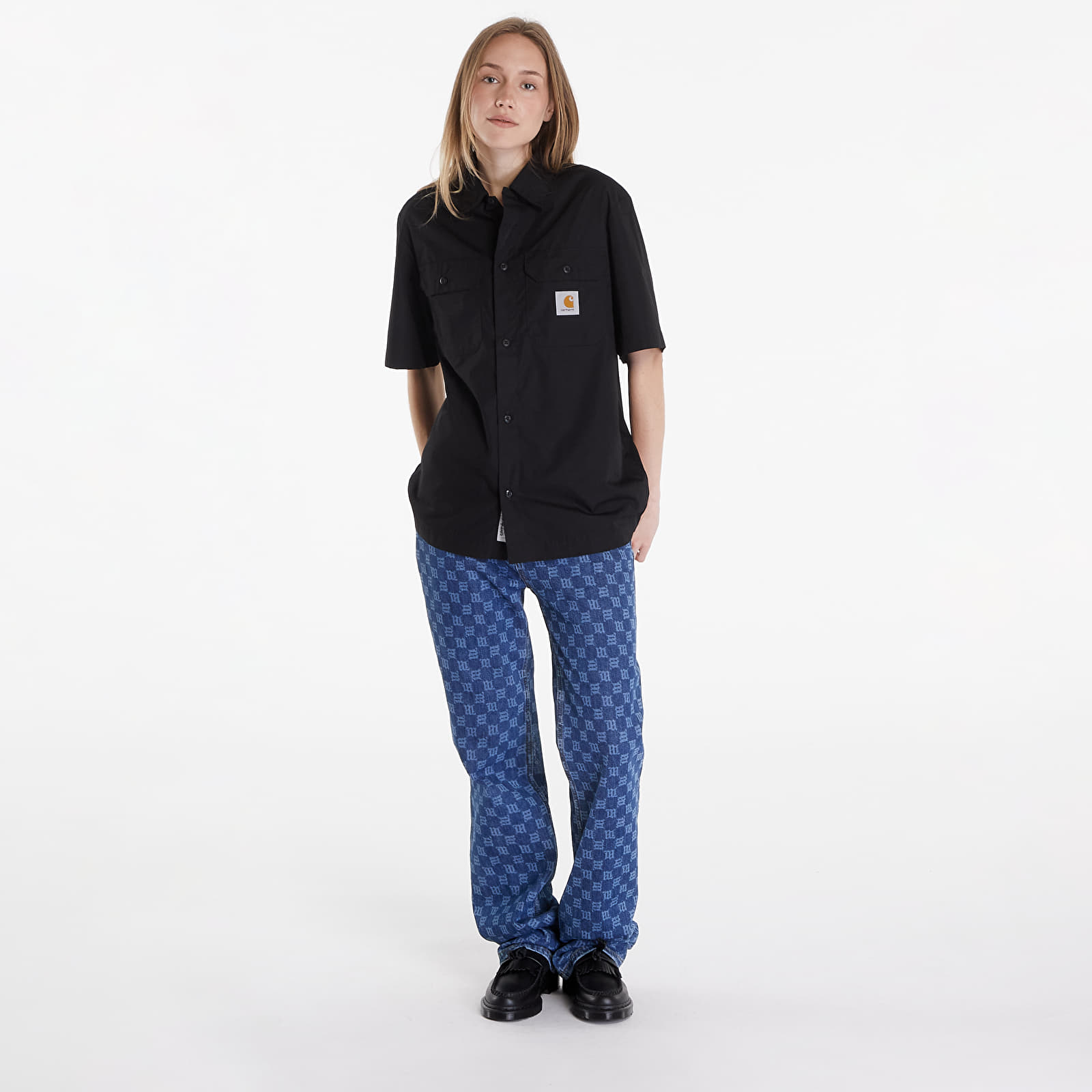 Košele Carhartt WIP Short Sleeve Craft Shirt UNISEX Black