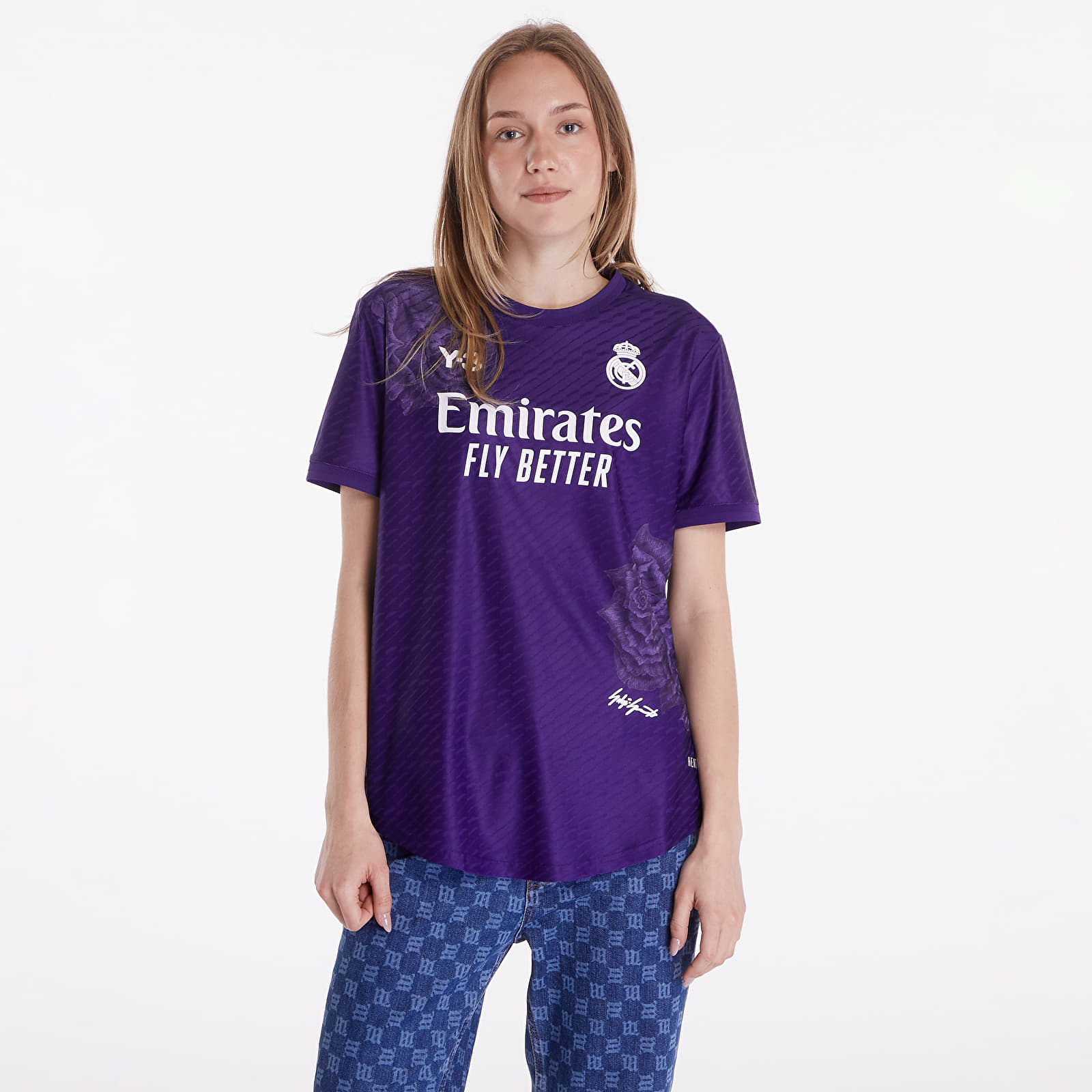 T-Shirts Y-3 W Real Madrid 23/24 Fourth Authentic Jersey Dark Purple